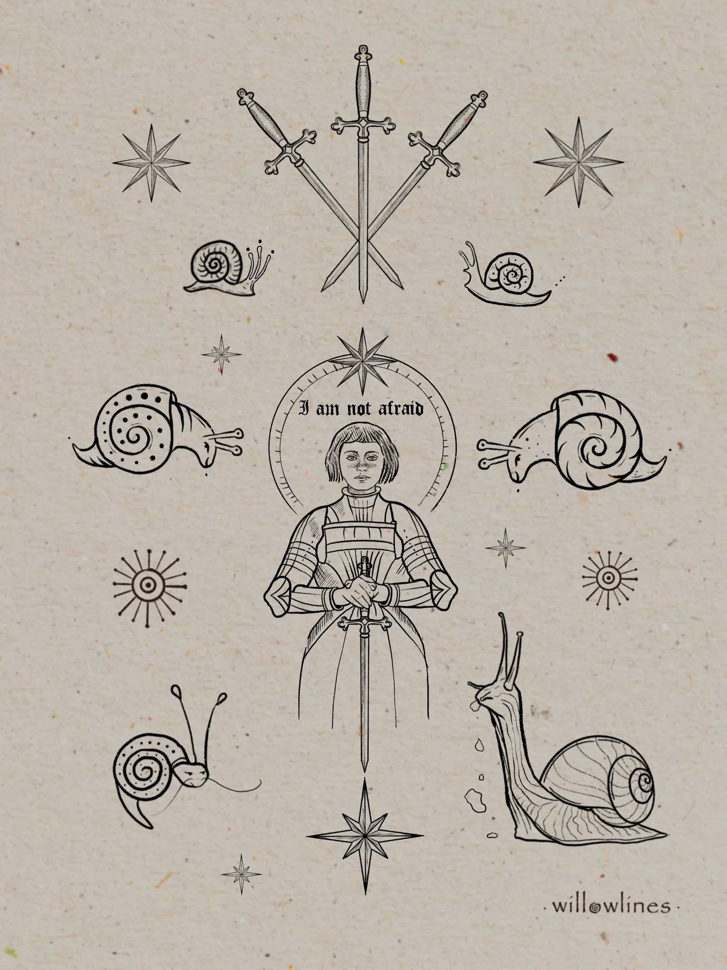 &bull; 𝖙𝖍𝖊 𝖇𝖆𝖙𝖙𝖑𝖊 𝖔𝖋 𝖘𝖓𝖆𝖎𝖑𝖘 𝖛𝖘 𝖘𝖜𝖔𝖗𝖉𝖘 &bull; which team are you on? 𖤓 medieval inspired handpoke tattoo flash 𖤓 message to book in 𖤓

𖦹 handpoked tattoos
𖦹 non-repeatable flash &bull; please message even if claimed as I 