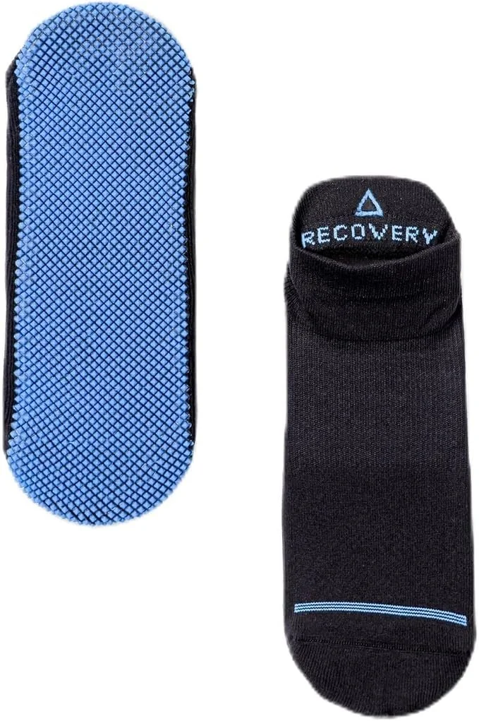 Black Naboso textured grip socks with textured inside the sock for stimulating the feet