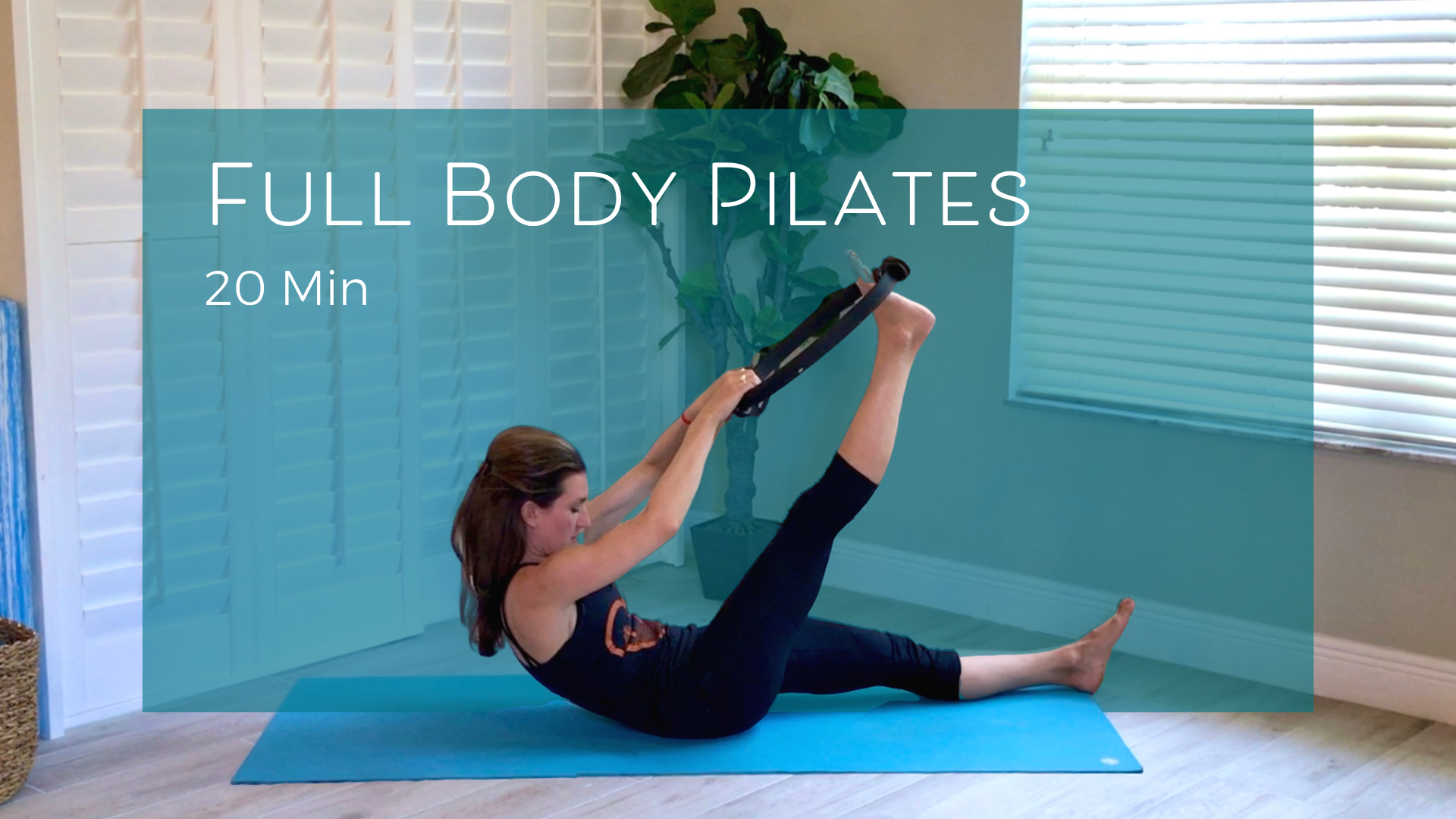 20 minute Pilates mat class with a magic circle with Lisa Harvey