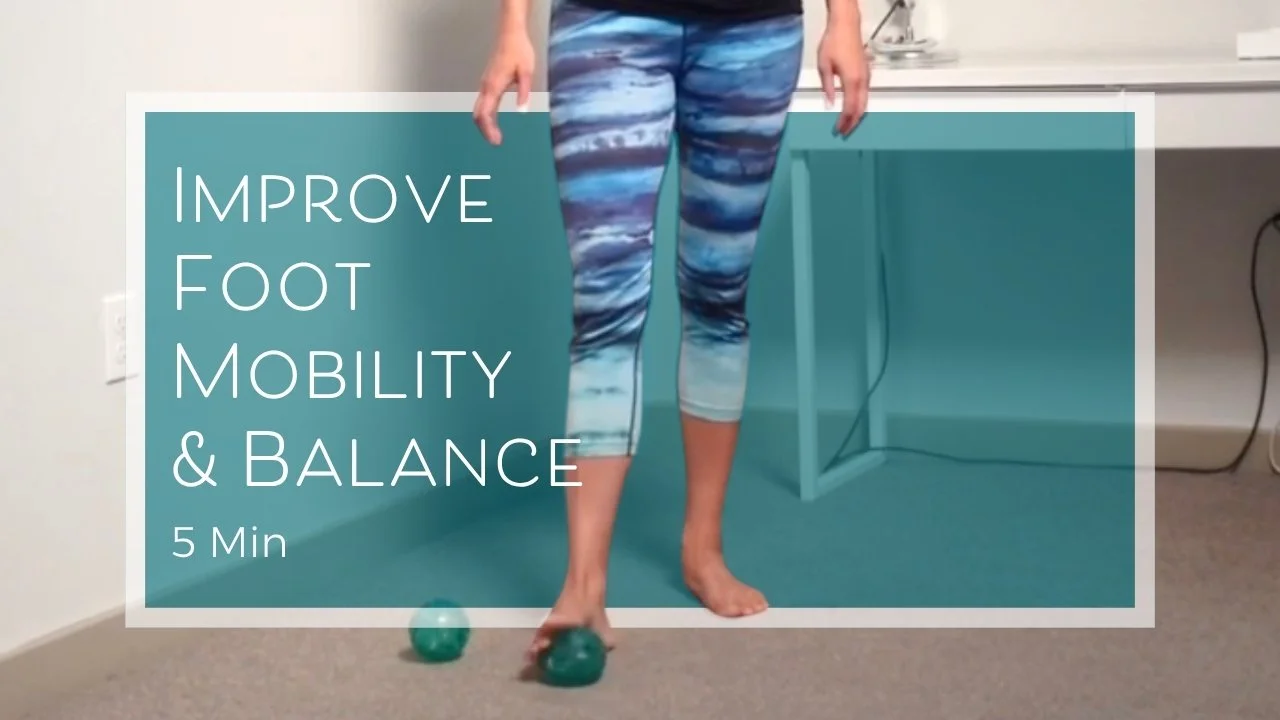 5 minute routine to improve foot mobility and balance with Lisa Harvey