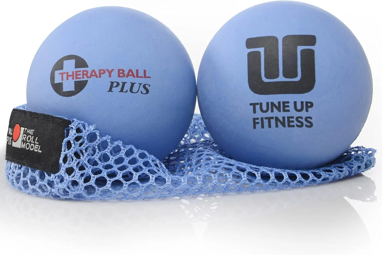 Pair of blue Yoga Tune Up Therapy Balls PLUS