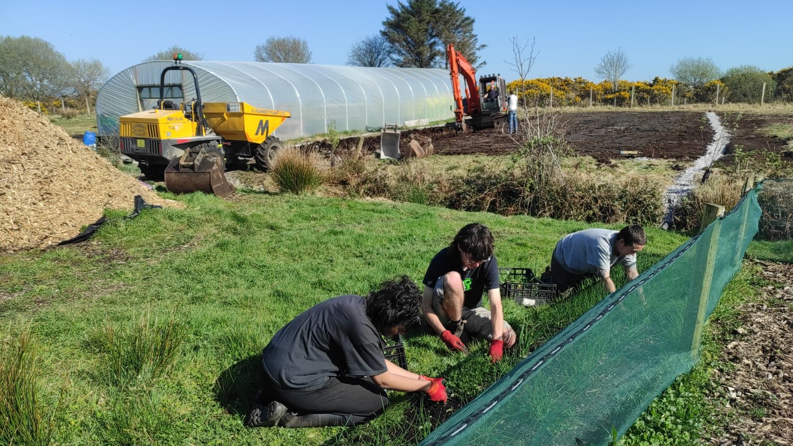 Saturdays are volunteer days in April and May, organic certification plus salad boxes available