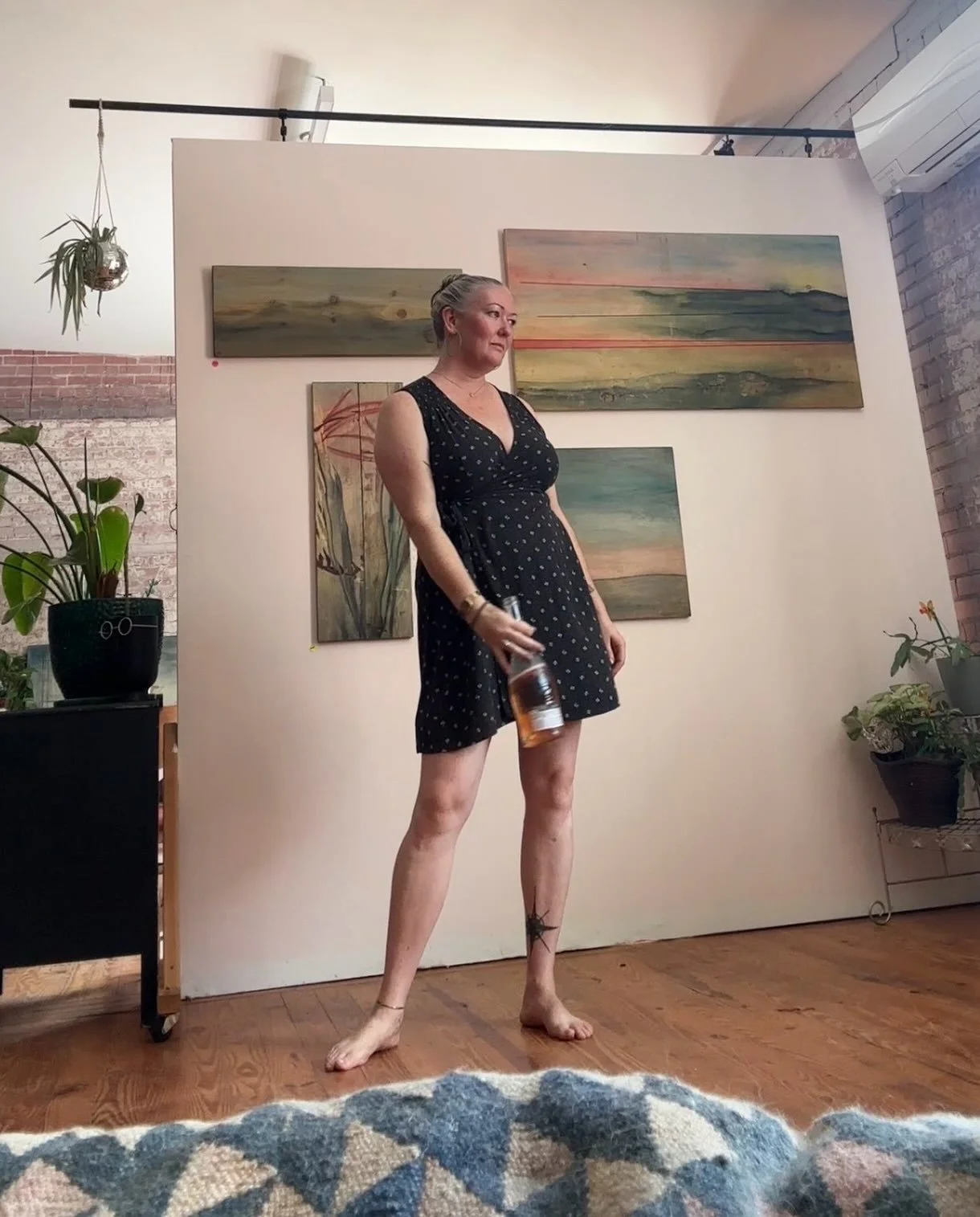 Here I am, drinking bubbly from the bottle, in my studio. I&rsquo;ve still got a long way to go, but I can actually see the shape of this dream now, and that&rsquo;s more than I could have said even a few months ago. 

So here&rsquo;s to me and my dr