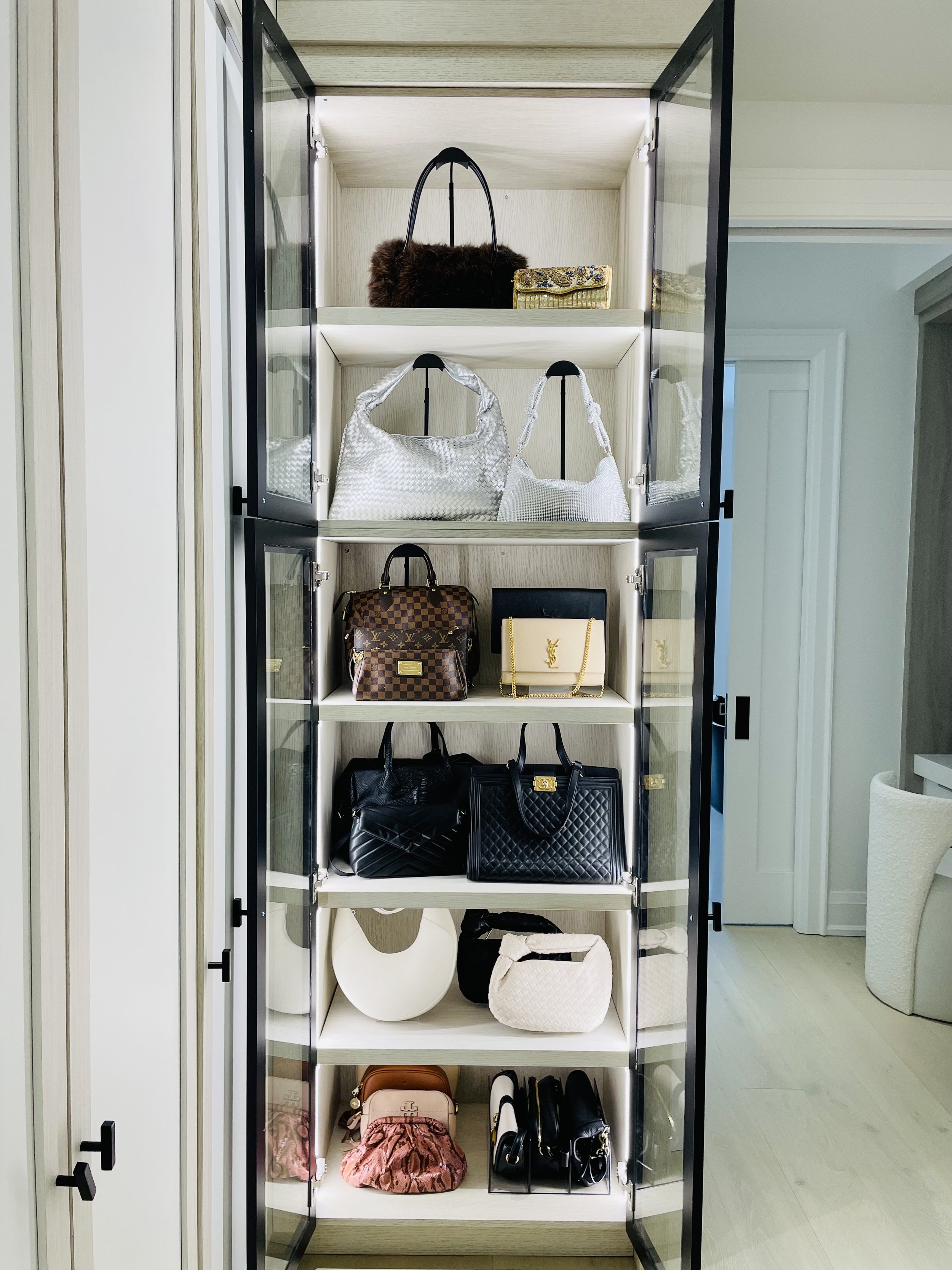 Closet Handbag Organization