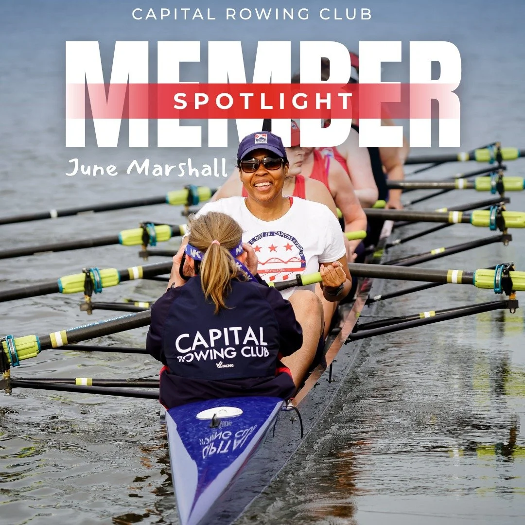 ⭐️ MEMBER SPOTLIGHT: June Marshall

Learned to row: 
2013, Capital Rowing Club

Capital member since: 2013

Current member of: 
Sun's Up Morning Advanced Sweep

Past member of: 
Evening Advanced/Intermediate Sweep

I've also rowed for: 
Look of Chang