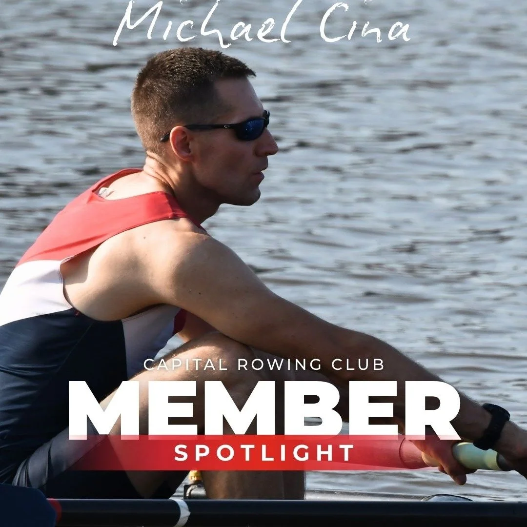 MEMBER SPOTLIGHT: Michael Cina

Learned to row: 
1999, West Virginia University (rowed freshman year)

Capital member since: 
2022 (re-learned to row!)

"When I was 19, I rowed Head of the Occoquan and our crew finished a distant last place. Whe