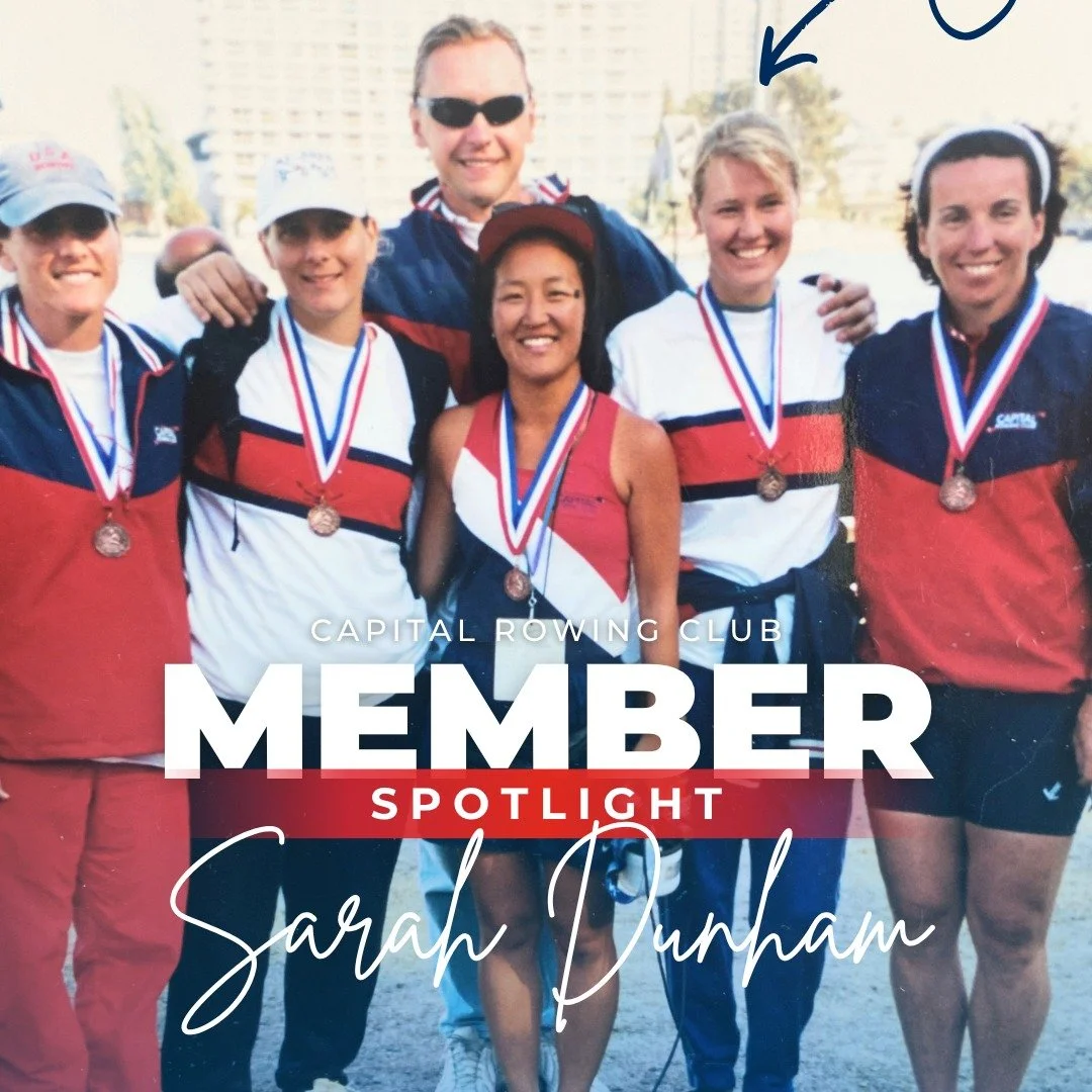 MEMBER SPOTLIGHT: Sarah Dunham

Learned to row in: 1988 
As a freshman at Yale University, New Haven, CT

Capital member since: 1999 
(I have only rowed for Capital in my post college rowing life)

Current member of: 
Competitive Sweep

Past member o