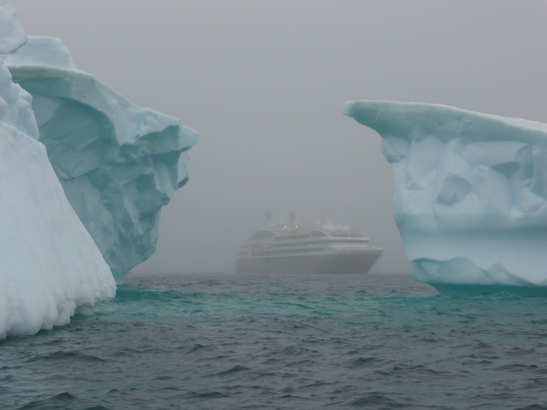 Icebergs in Antarctica