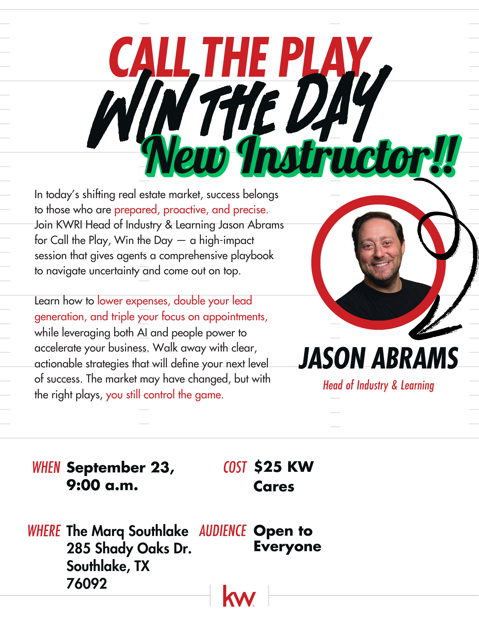 Call the Play Win the Day with Jason Abrams