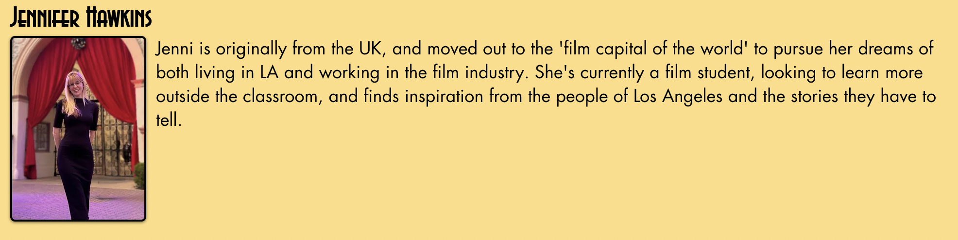my bio listed on the PIFF website