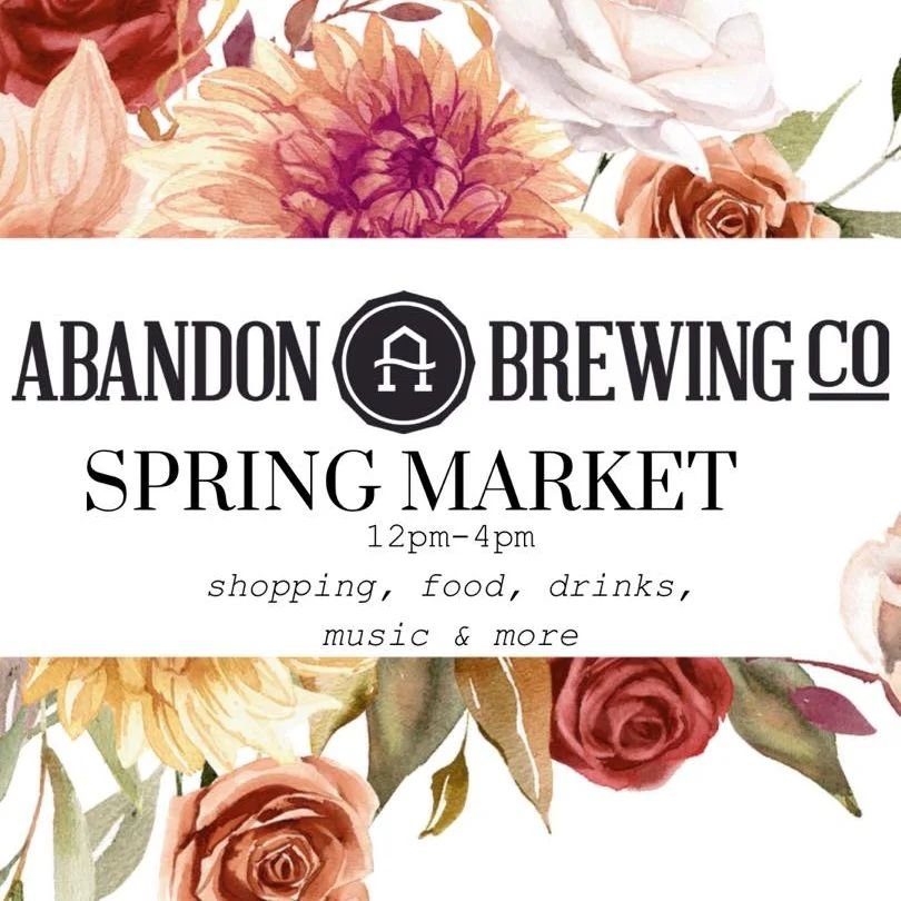Catch us at the @abandonbrewing_co market next weekend!! We'll have tallow skin care, eggs, and more 💚

A week from today we will be hosting our 2nd Annual Spring Market! We will have our pavilion full of local artisans and makers! Also, North Paw D