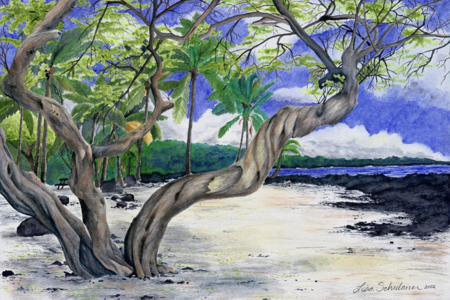 City of Refuge, watercolor on paper SOLD