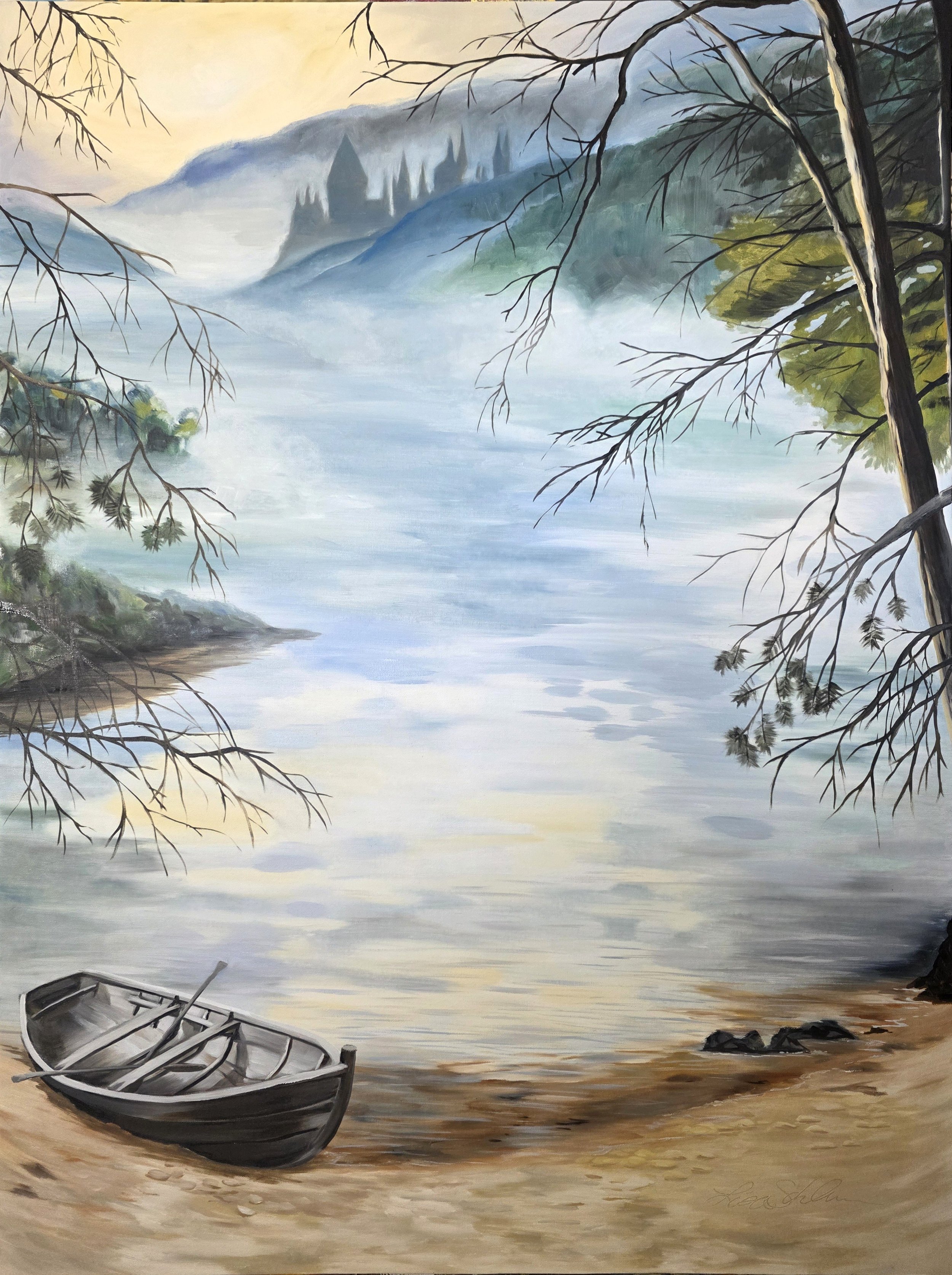 The Great Lake, oil on canvas 36 x 48 inches