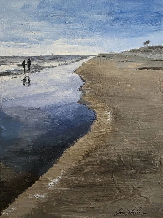 Beach, 9 x 12 inch, oil on canvas