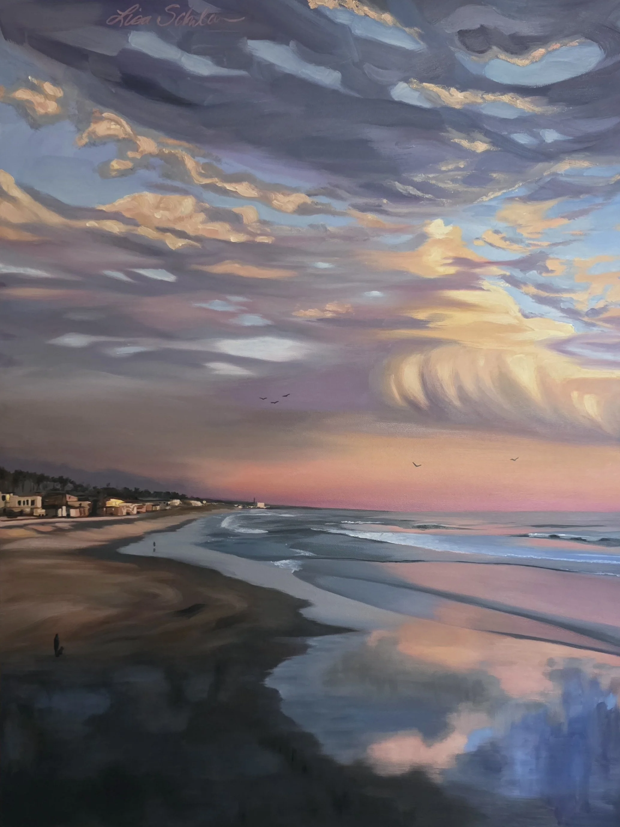 View From the Pier 2, 30 x 40 inches, oil on canvas