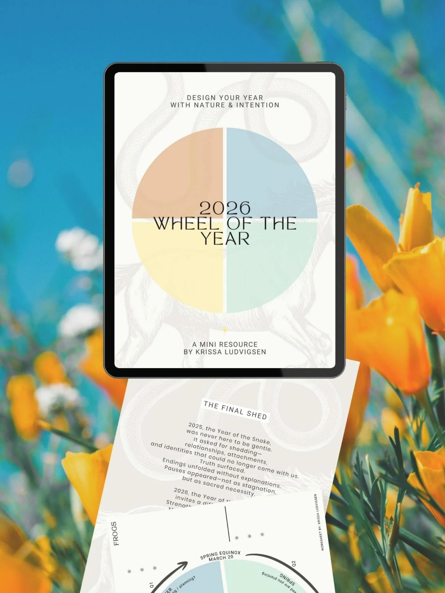 🤫 In case you missed it&hellip; I shared this version of my Wheel Of The Year during the January women&rsquo;s circle @leelagamlebyen. I know different people align with different &ldquo;New Year&rdquo; starts. Some like to start planning (dreaming)