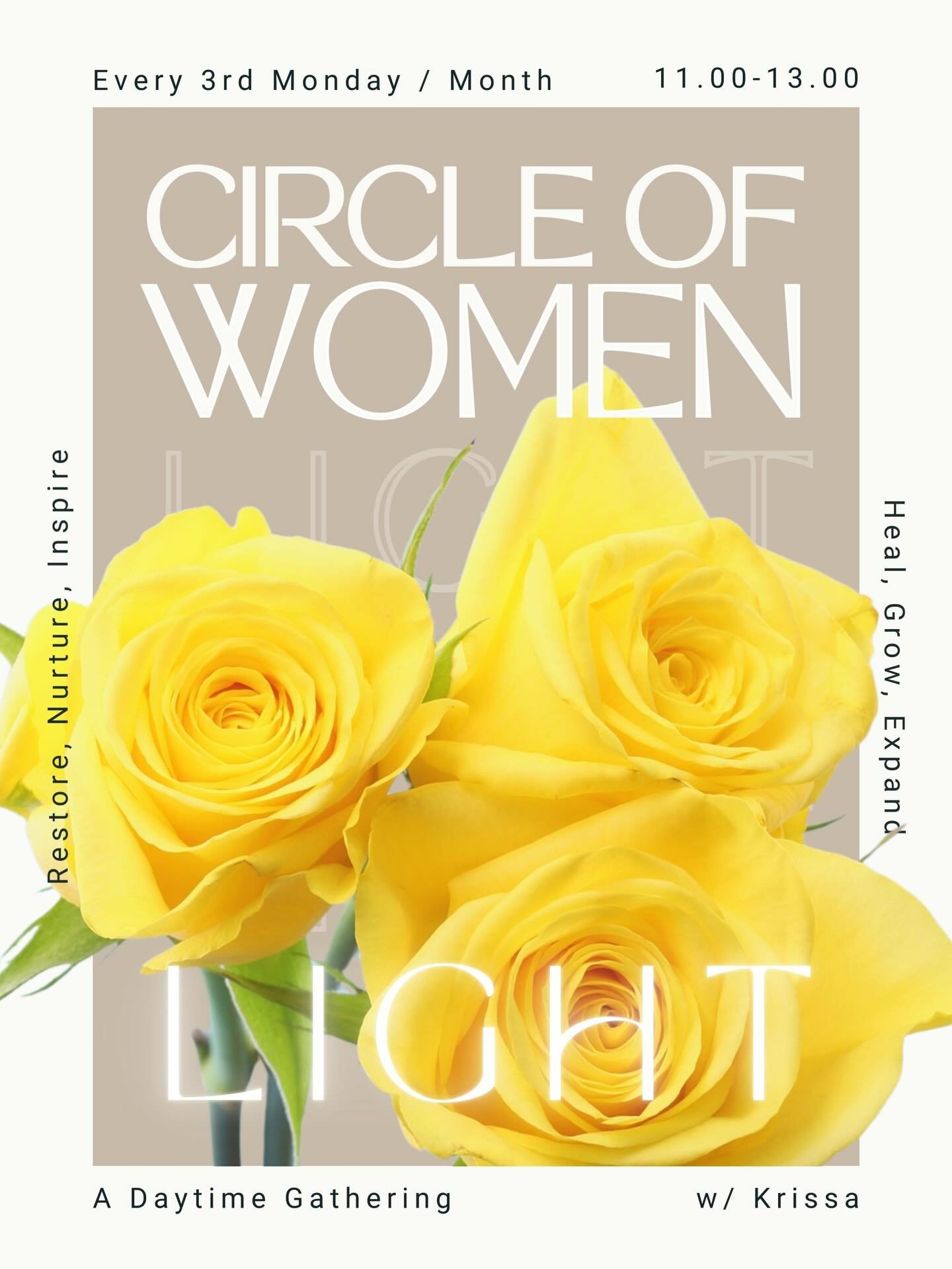 Oh yea&hellip;☝️ more thing 🥹🫶 Since the Friday evening women&rsquo;s circles @leelagamlebyen have been doing so well&hellip; I thought we could open up a new circle, but this time for the daytime folk. This will be a trial concept &mdash; 
&ldquo;