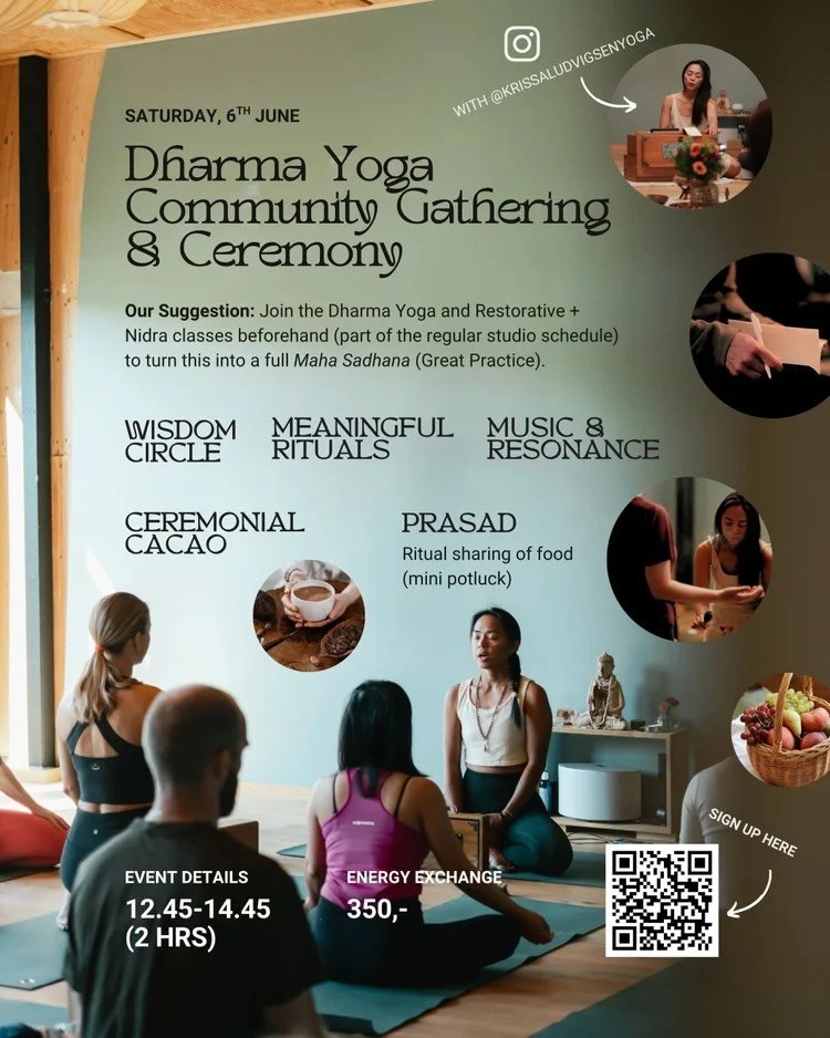 Hello dear yogis. Here is your invitation to experience a Maha Sadhana or &ldquo;Great Practice&rdquo; together. Inspired by the Dharma Yoga lineage, this Community Gathering &amp; Ceremony is a chance for us all to gather in a more vocal, participat