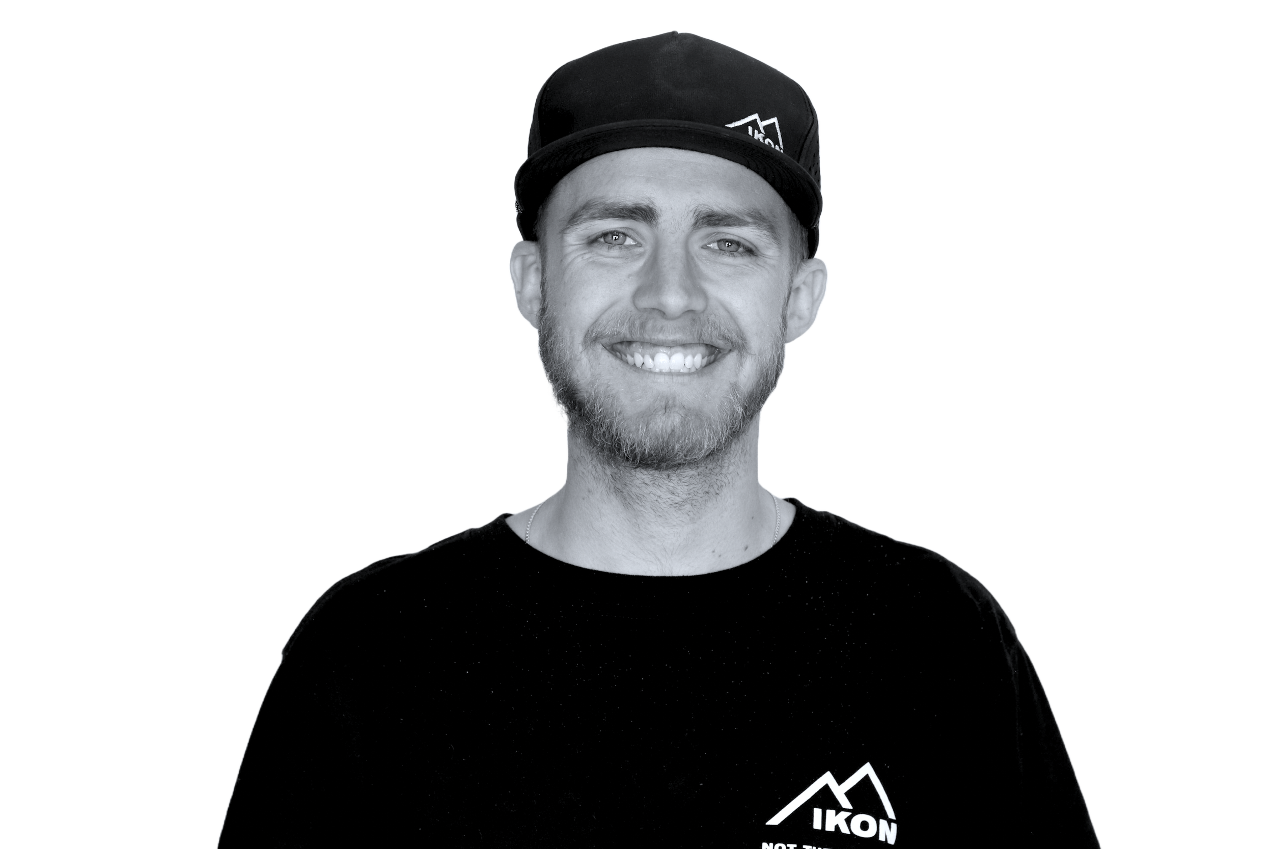 Man wearing IKON cap and Columbia jacket