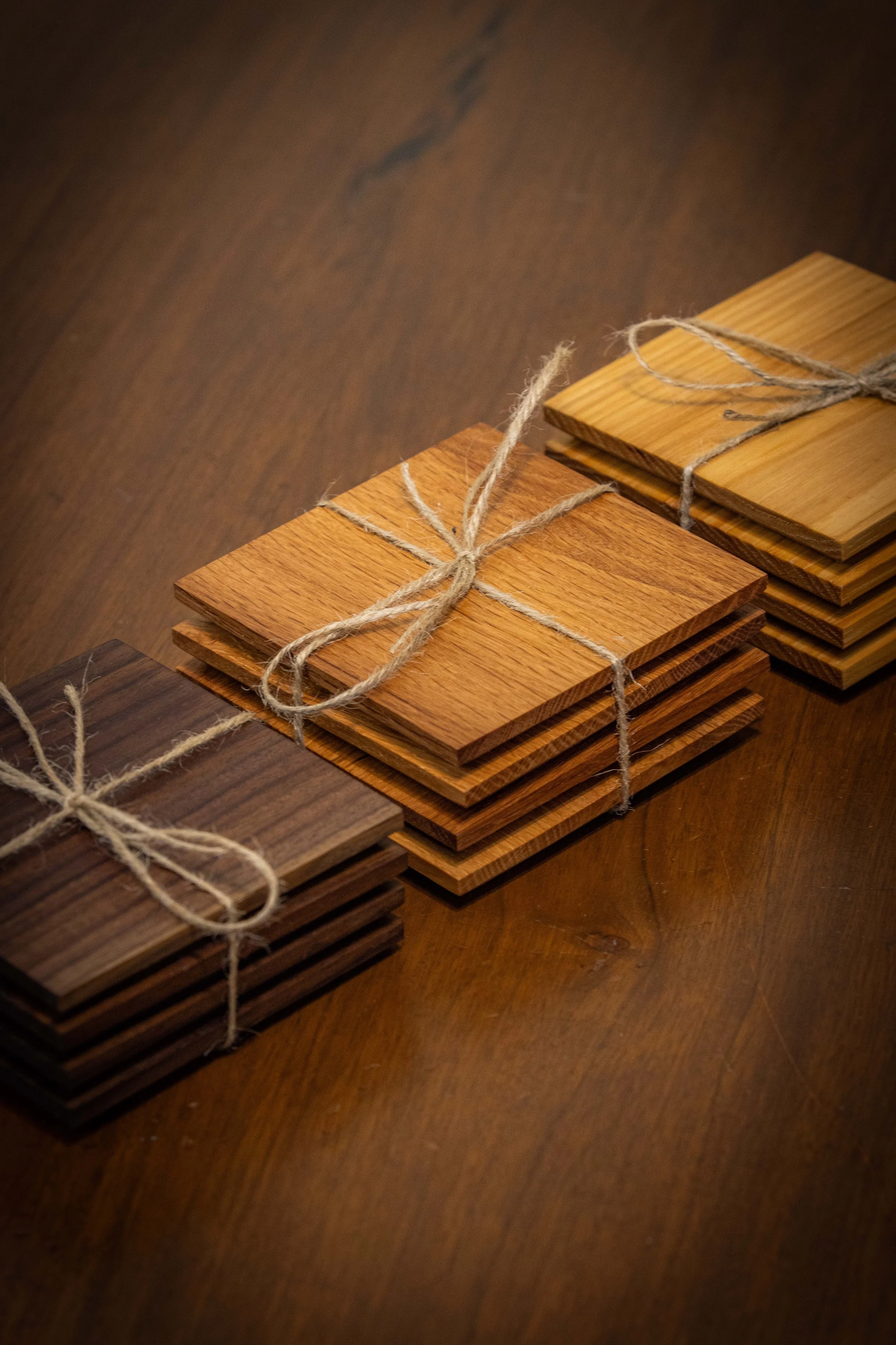 Hardwood Coasters (Set of 4)
