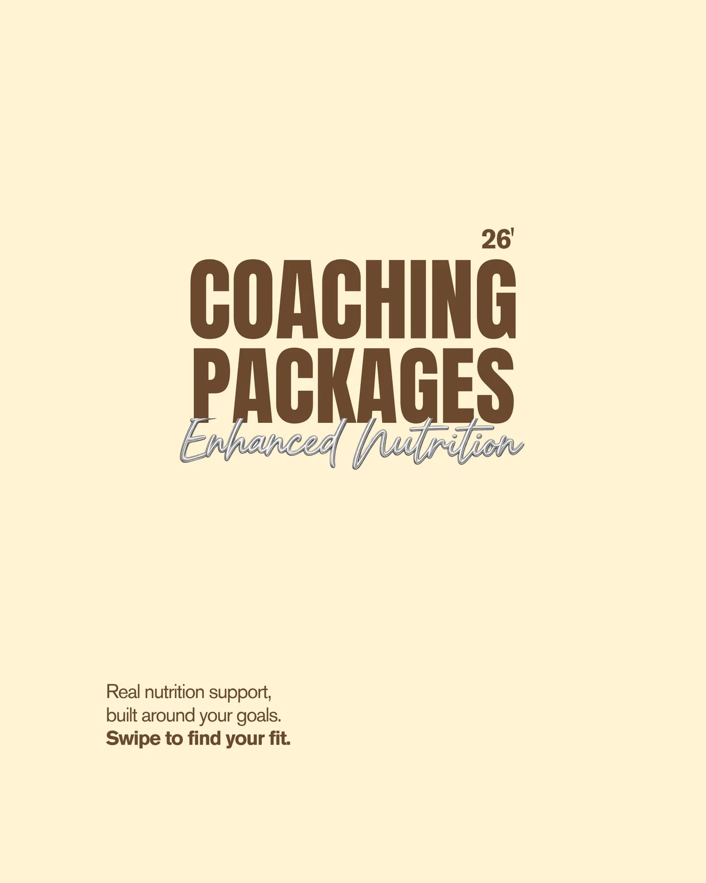 If you've been wondering how to work with me - this one's for you.

Enhanced Nutrition has a package for wherever you're at. From self-led resets to fully custom coaching - there's a package built for wherever you're starting from.

Swipe through to 