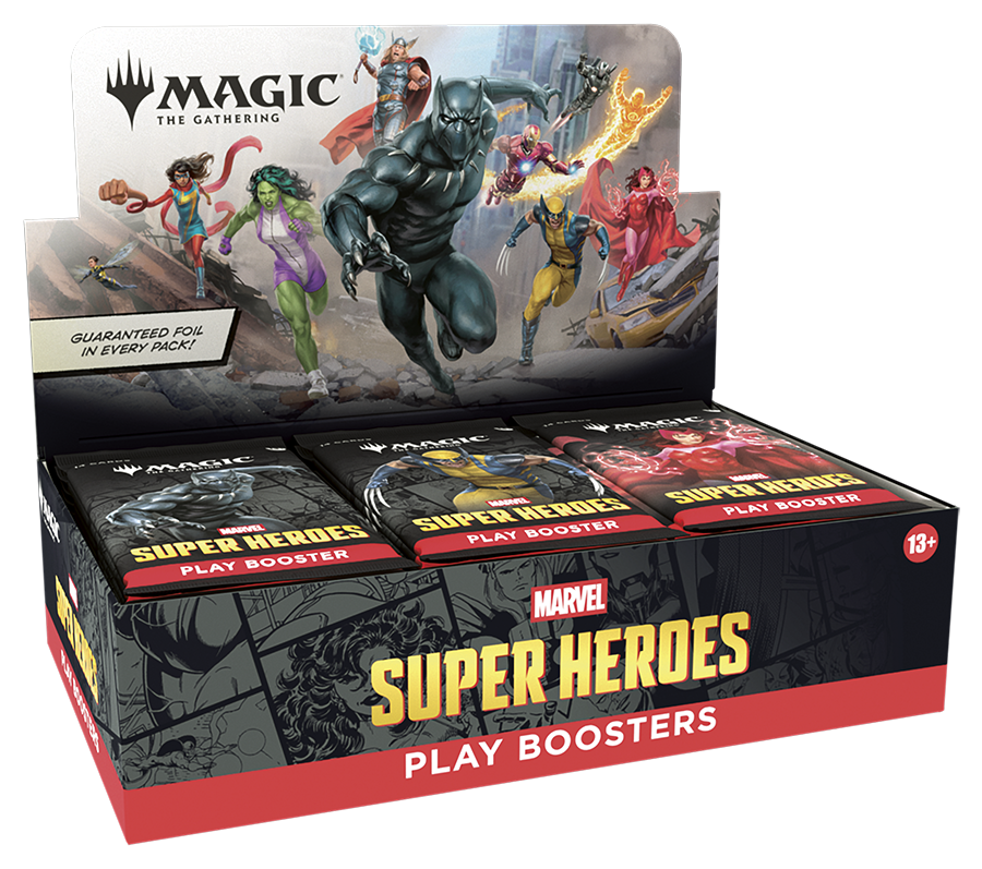 Magic: the Gathering - Marvel Super Heroes - Play Booster Display
