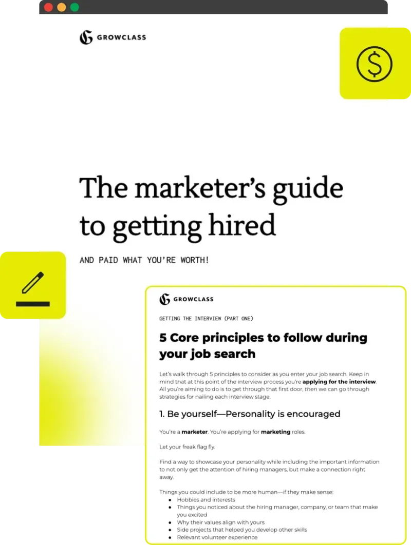 Growclass Getting Hired Guide