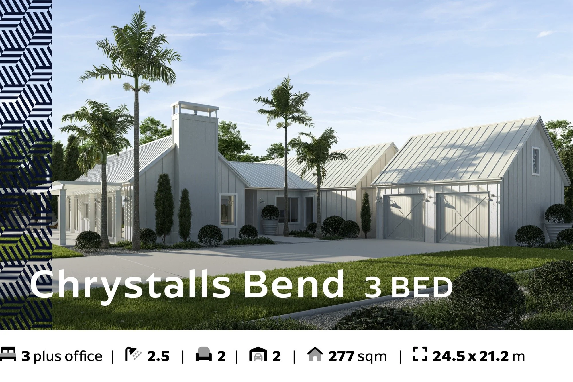 Chrystalls Bend, 3 Bed, 2+ Bath, 201+