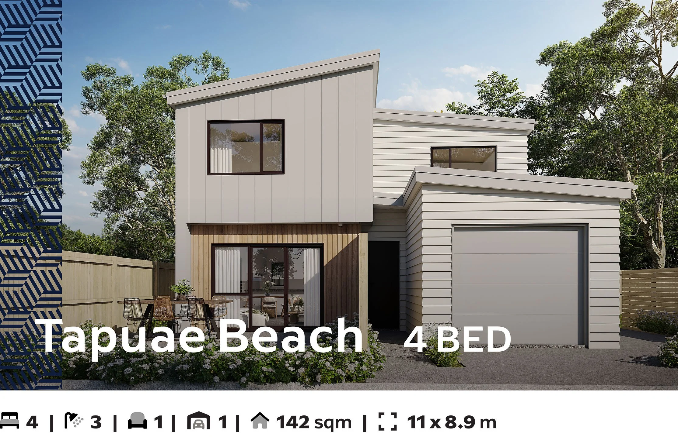 Tapuae Beach, 4 Bed, 3+ Bath, 161–200sqm, $501–550k