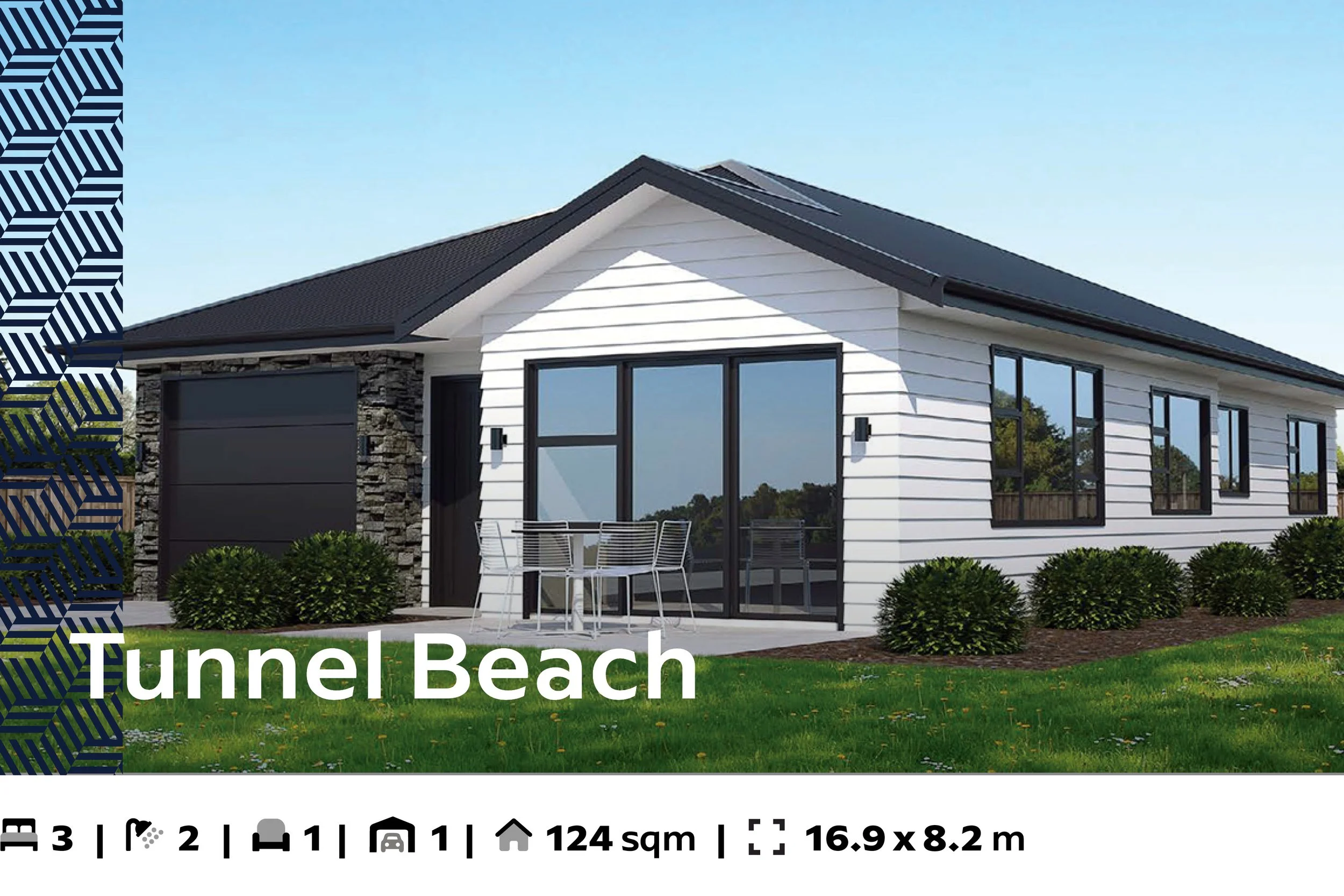 Tunnel Beach, 3 Bed, 2+ Bath, 121–160sqm, $351–400k