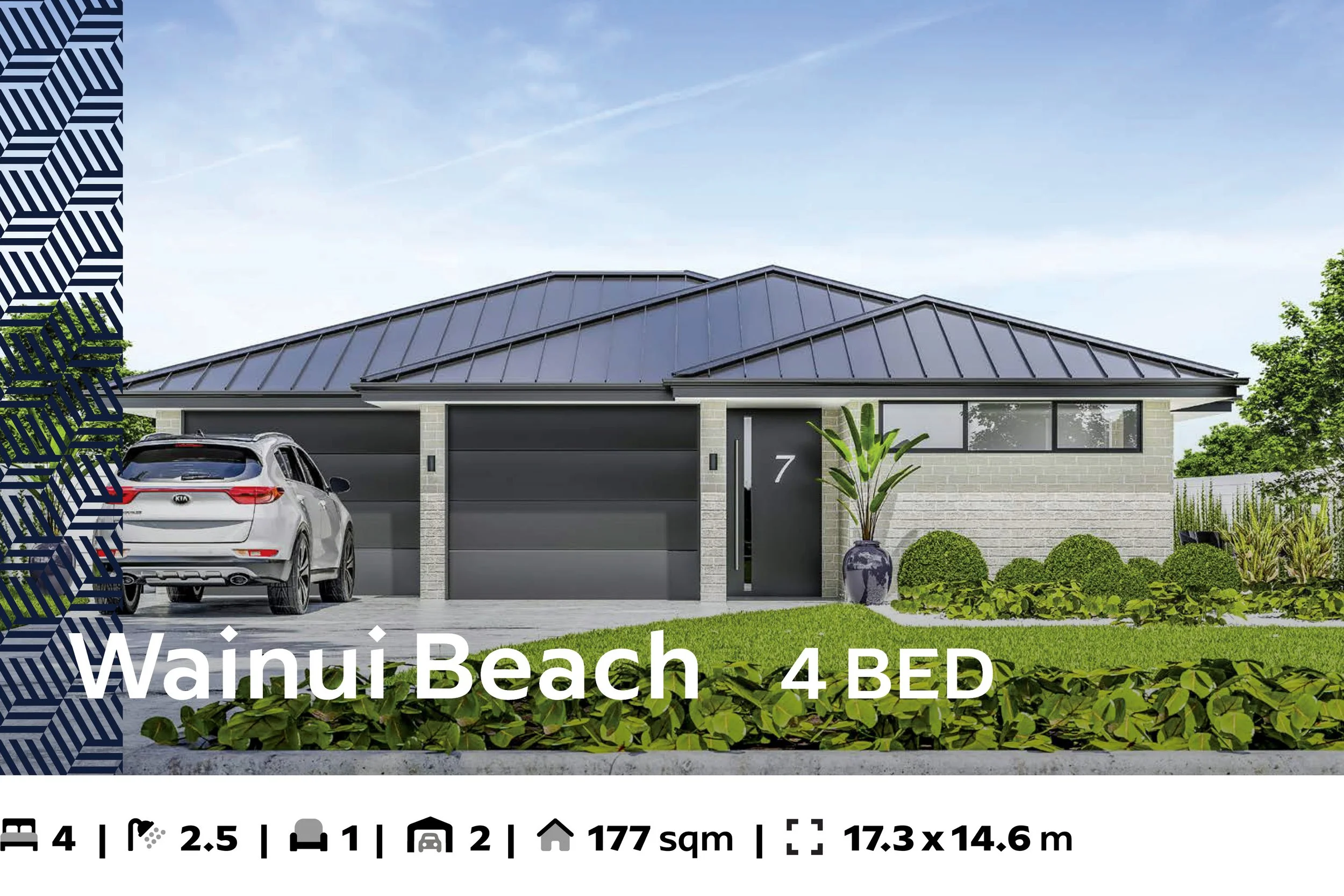 Wainui Beach, 4 Bed, 2+ Bath, 161–200sqm, $501–550k