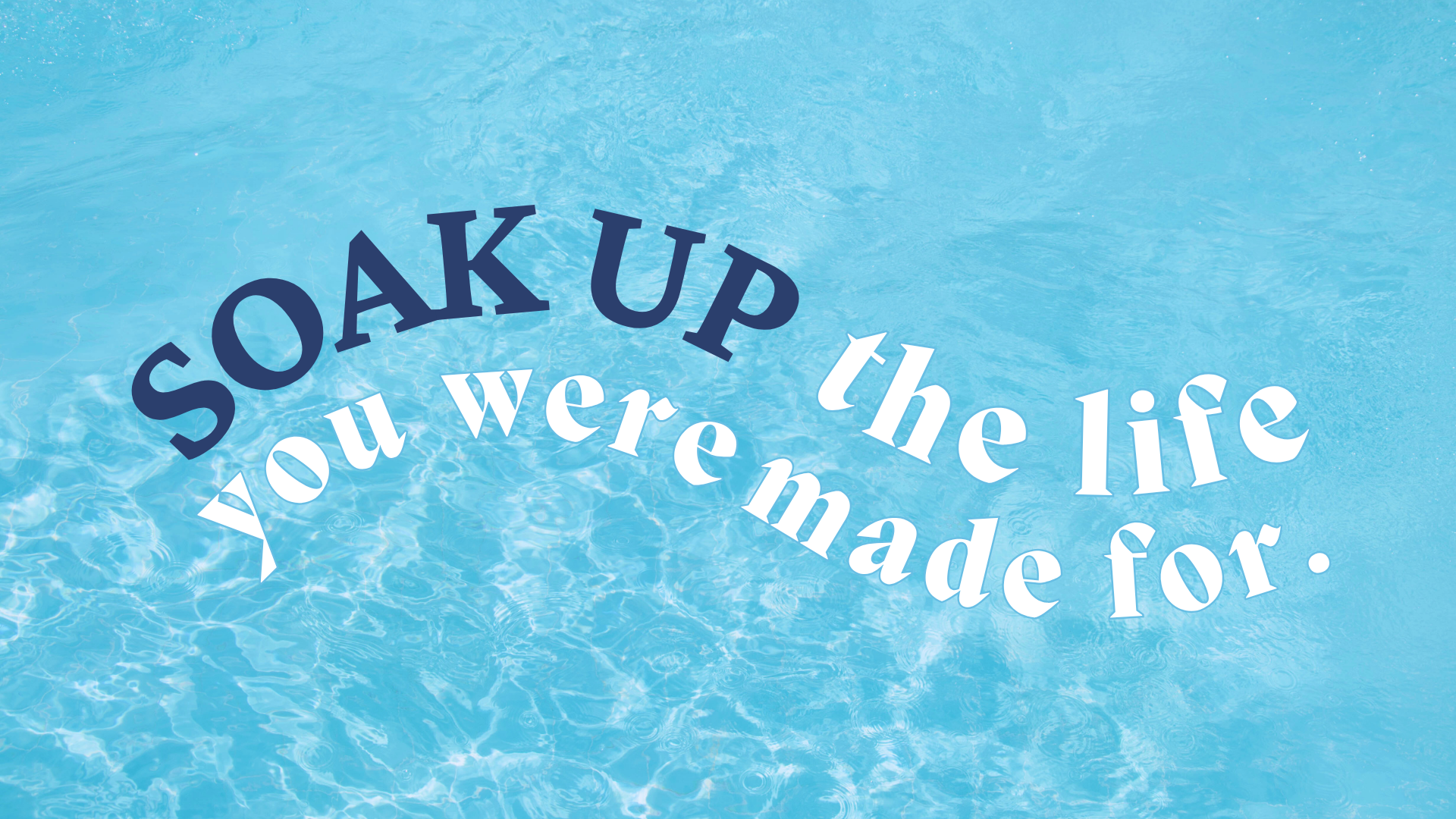 Soak It Up, part 1 (July 6, 2025)