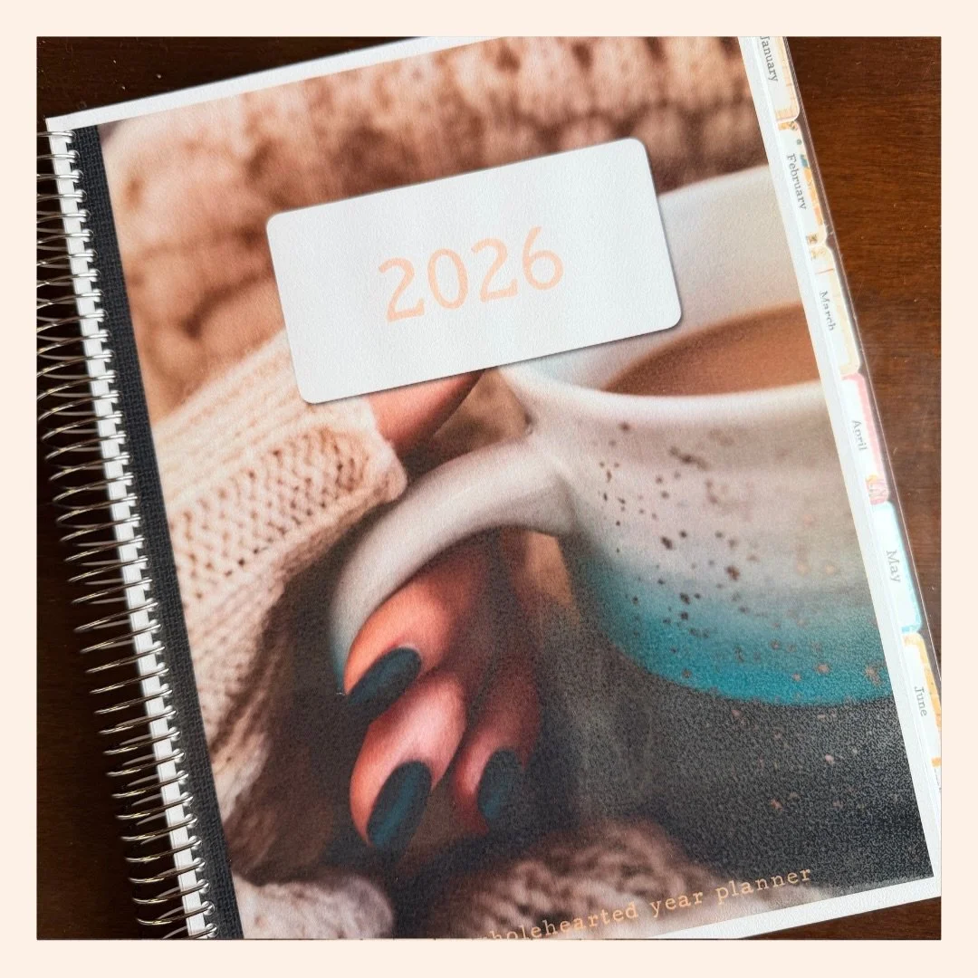 ✨ Introducing: Your Wholehearted Year ✨
I&rsquo;m so excited to finally share this with you.

Your Wholehearted Year is a planner and a companion course designed to help you move through the year with intention, clarity, and connection with God &mdas