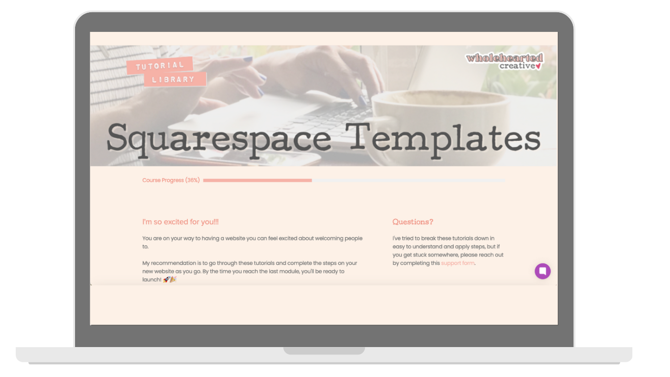 Squarespace templates — Wholehearted Creative