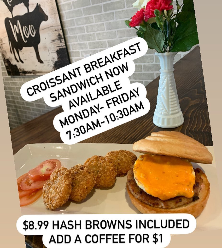 Breakfast on the run! #musttry #cochraneeats #croissant #breakfast