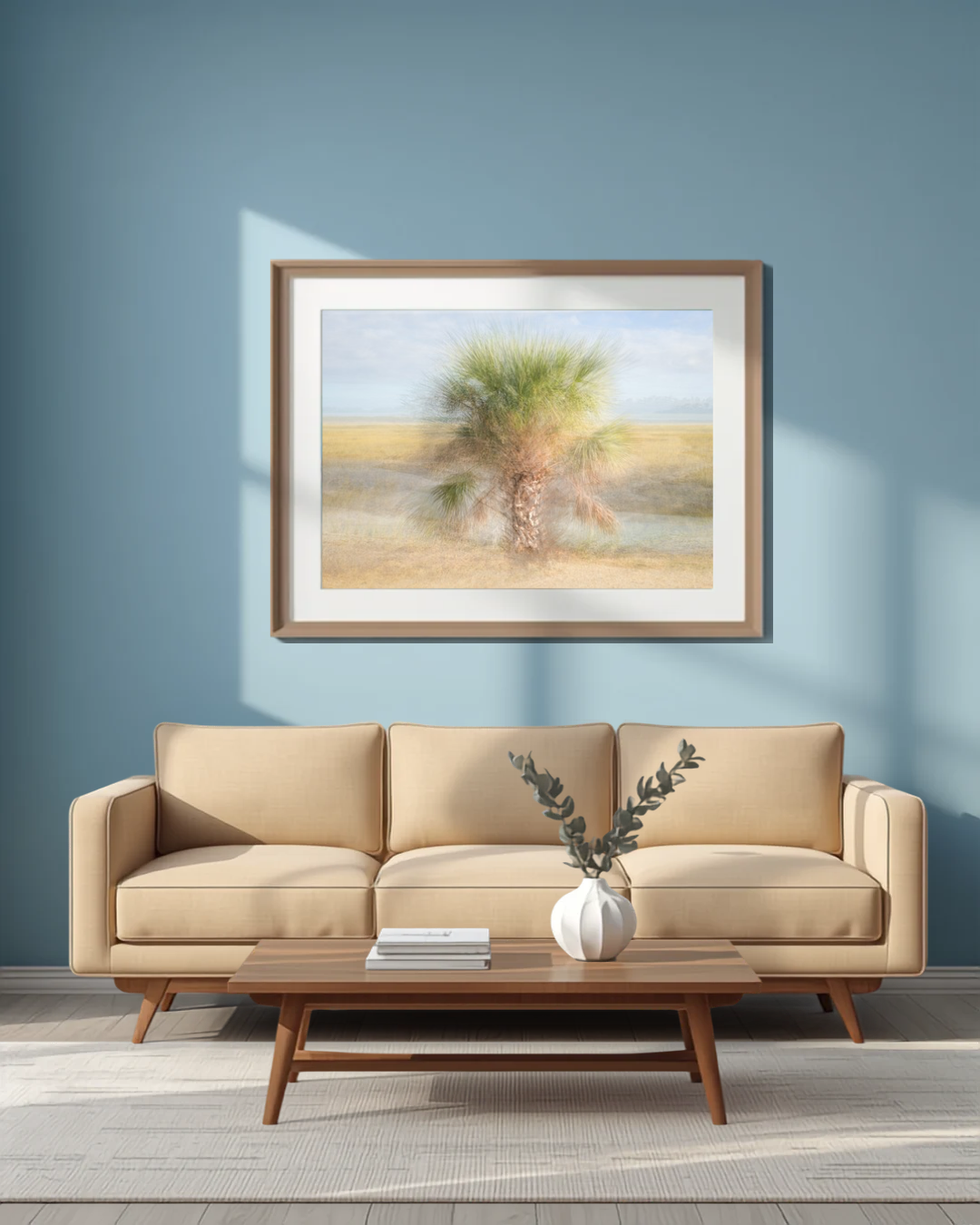 Brown Modern Minimal Living Room Horizontal Wall Art Poster Frame Mockup Instagram Post-3.png