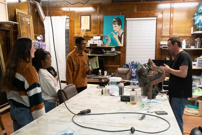 Exterior of Kress Contemporary photographed at Golden Hour