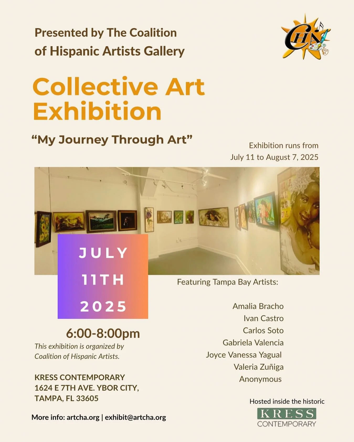 Opening Reception for CHA's My Journey Through Art