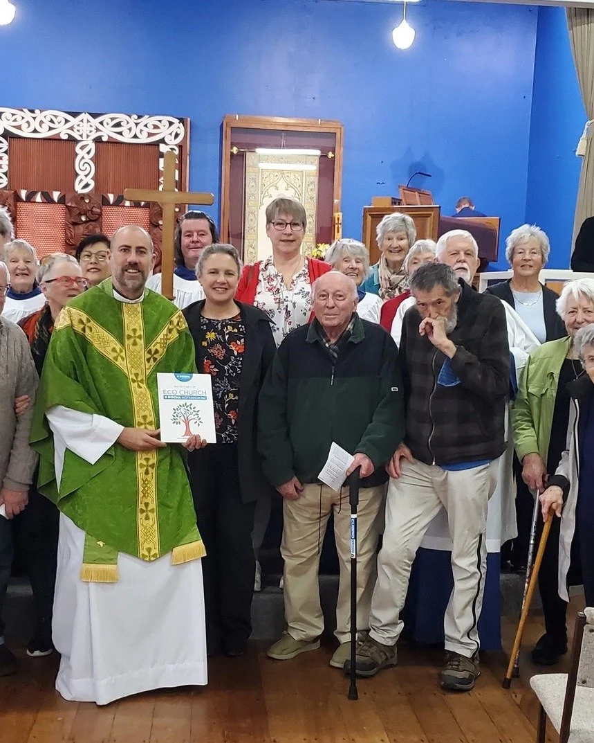 It was awesome to have Mo from Eco Church NZ &amp; A Rocha Aotearoa NZ with us on Sunday; we got our Eco Church certificate! Who doesn't like a certificate? Thanks for coming, Mo! Looking forward to seeing where this journey takes us #ecochurch #crea