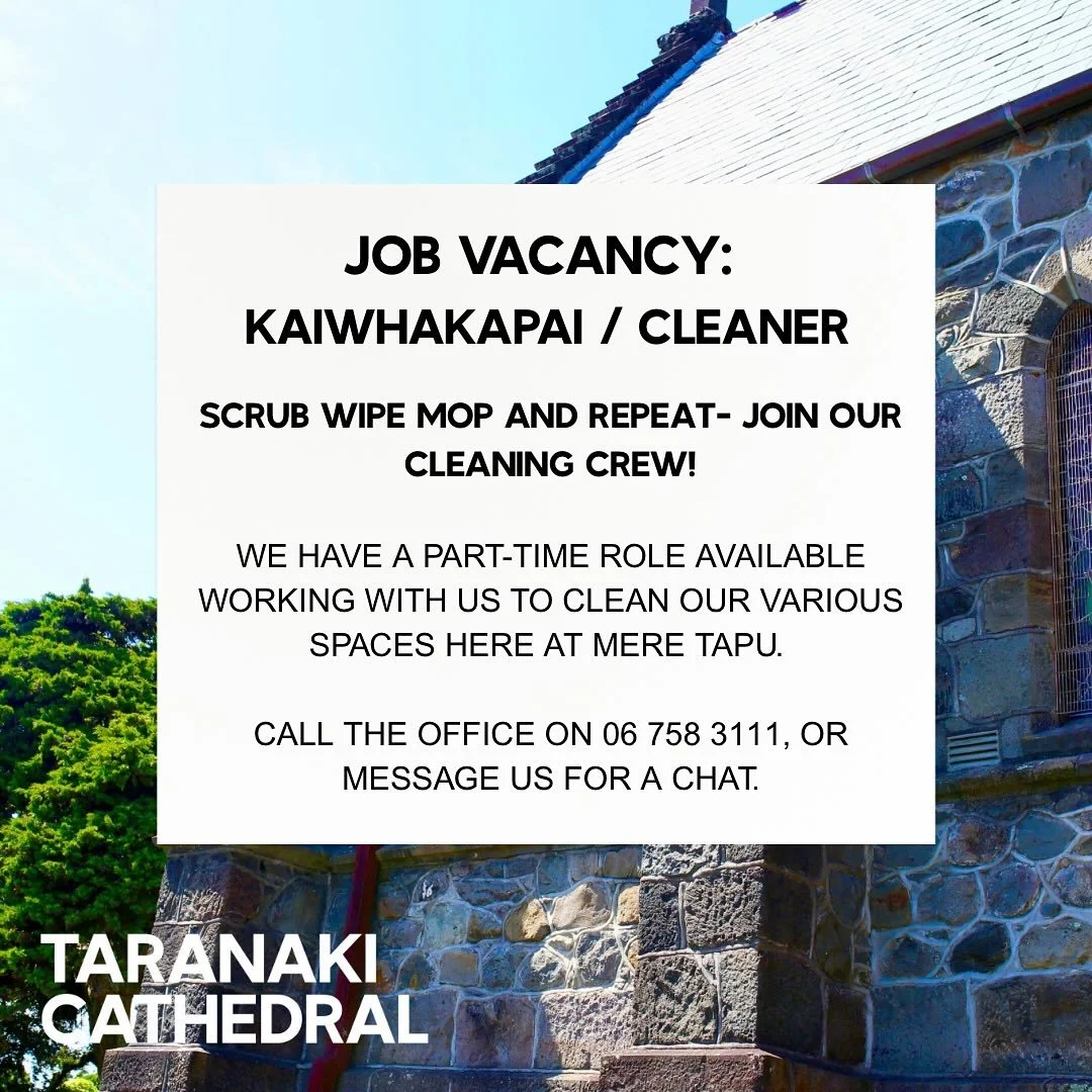 🧹Do you have an eye for detail and enjoy moving around? We are looking for someone to join our cleaning crew here at Mere Tapu across our various spaces. Starting small, with room to grow!🌱 give us a call on 06 758 3111 or pop by the office for a c
