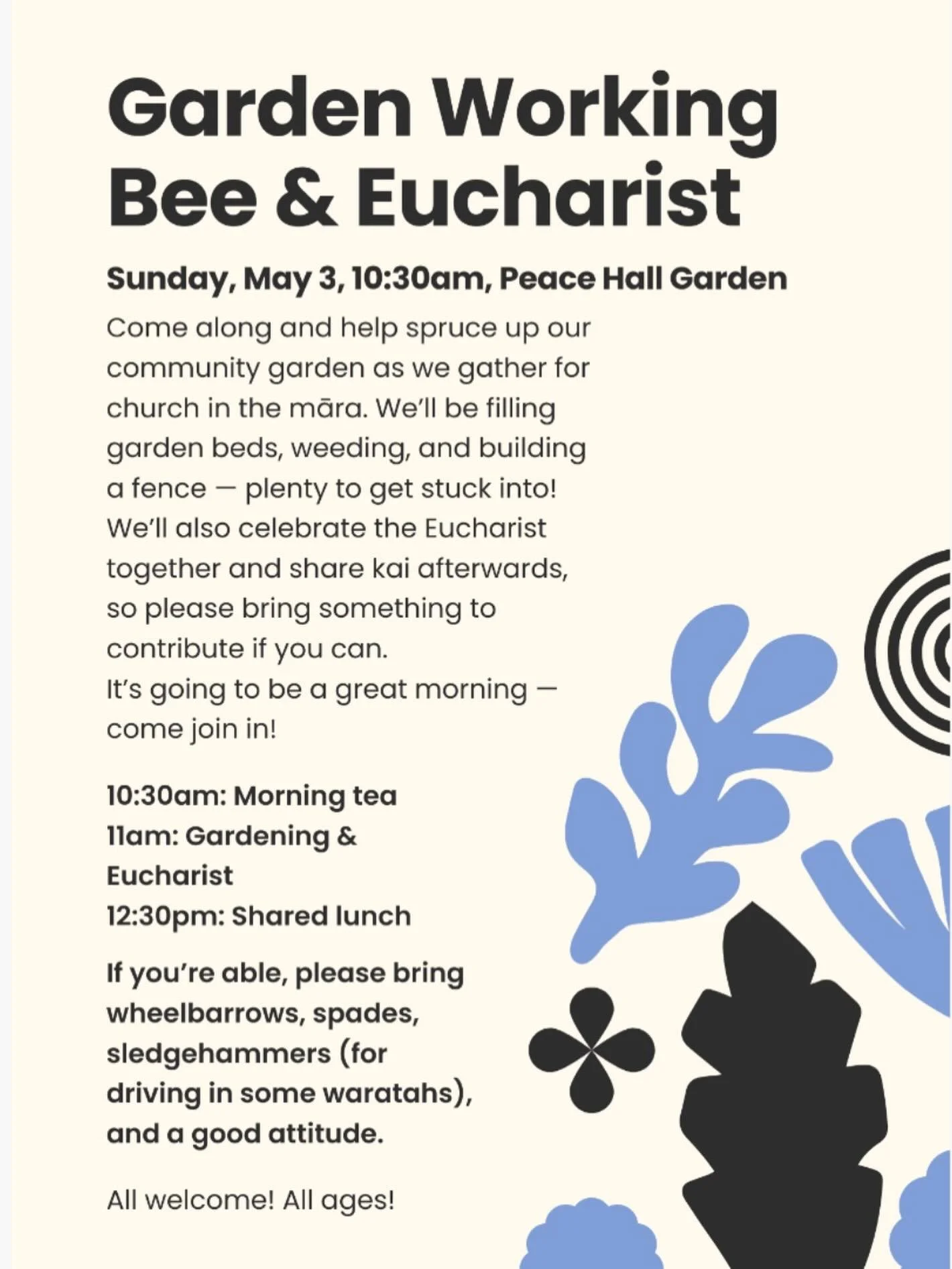 This Sunday e te whānau!🌱 see you in the garden!