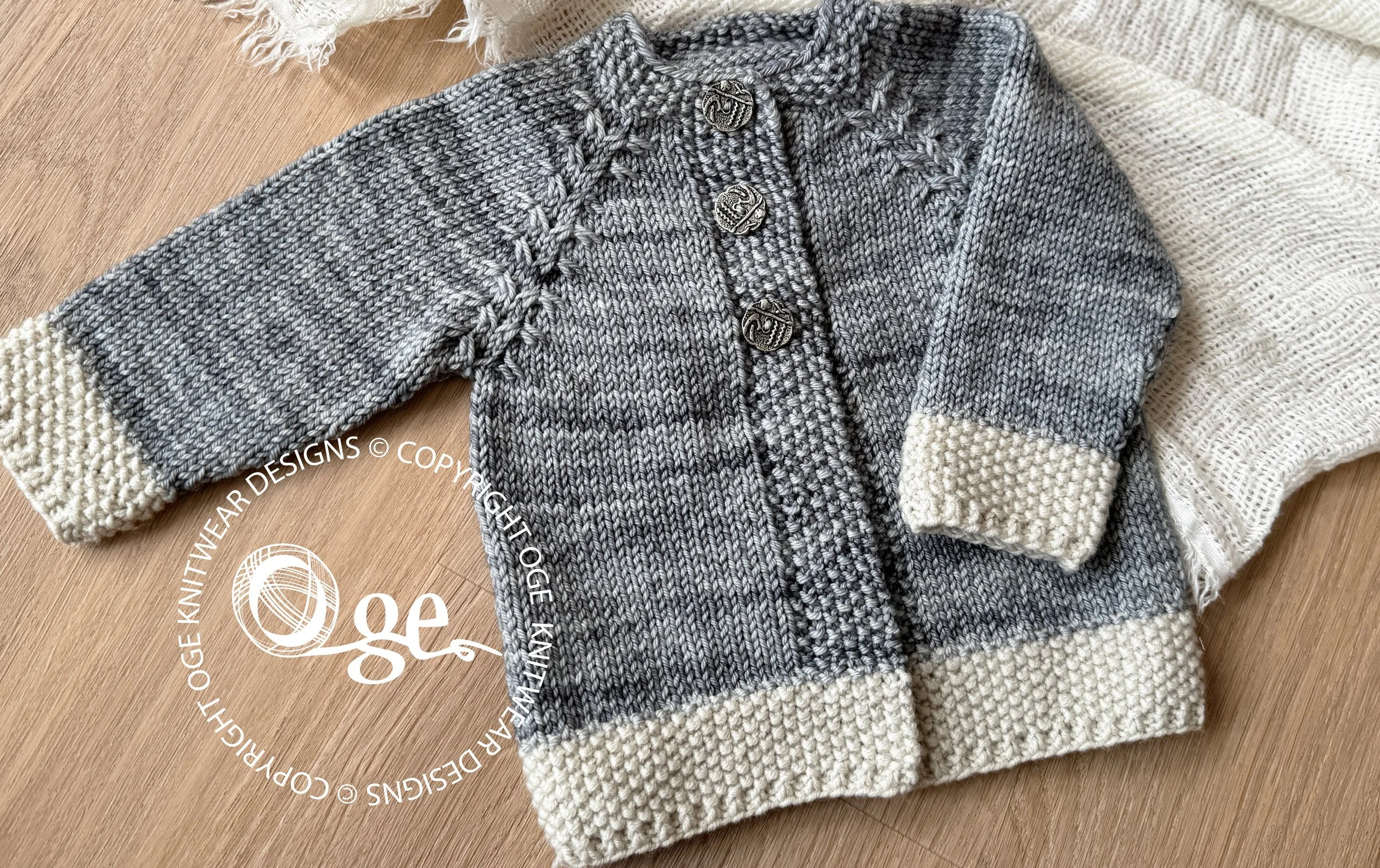 KNITTING PATTERN -Flavel Cardigan - P233