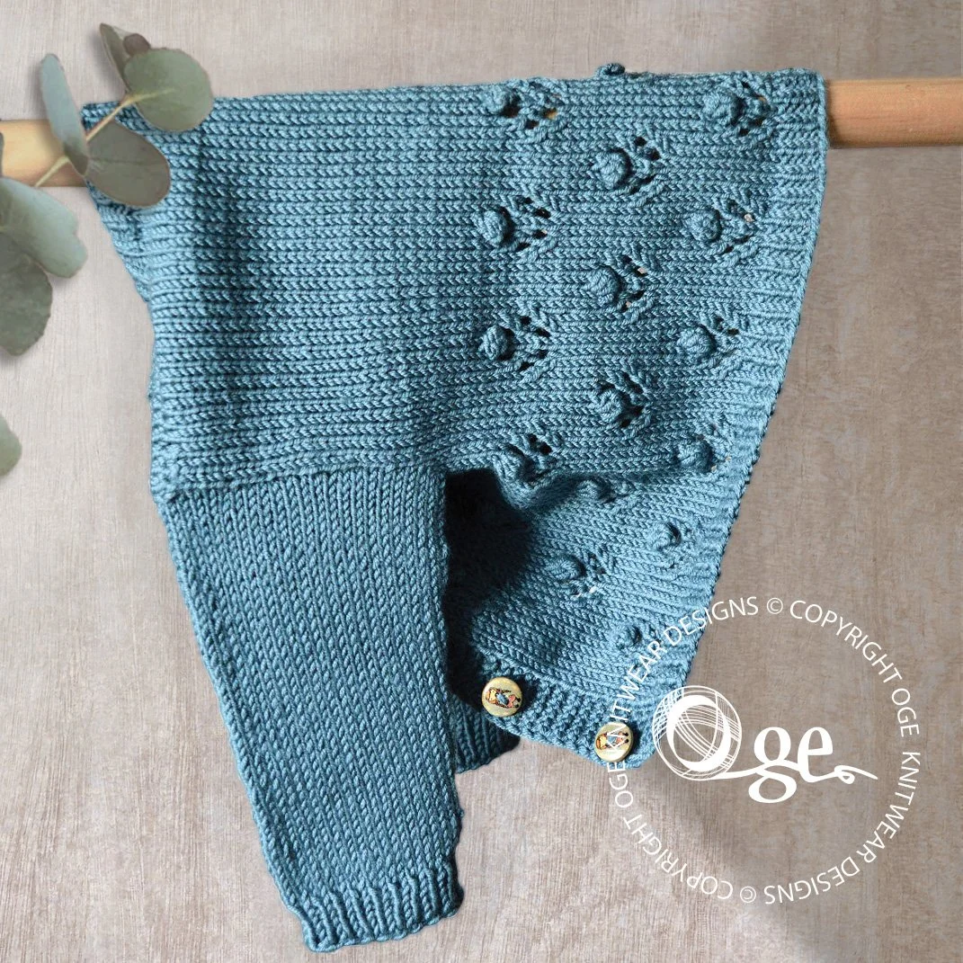 NEW RELEASE!! KNITTING PATTERN               -- Freckles Bottom Up Cardigan - P289
