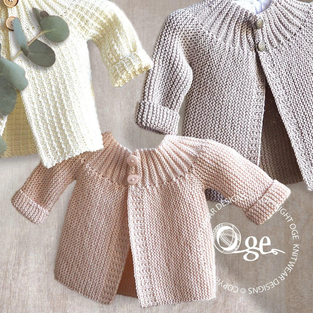 KNITTING PATTERN               -- Vintage inspired jacket with two options P099