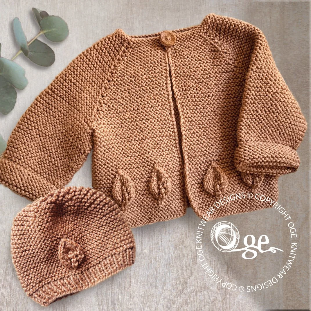 NEW RELEASE!! KNITTING PATTERN           -Amber Fall Cardigan - P307