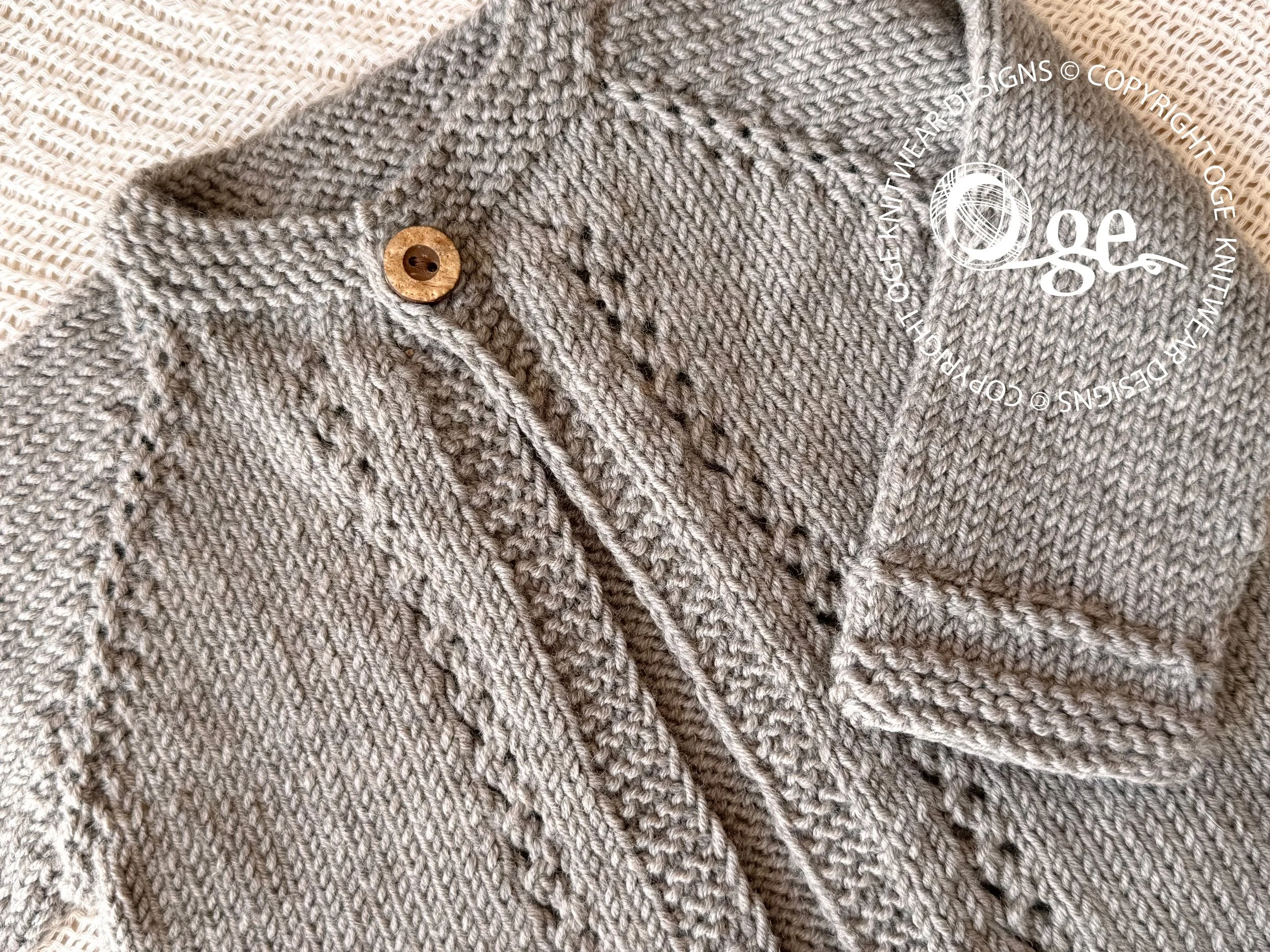 KNITTING PATTERN -Triveres Cardigan - P303