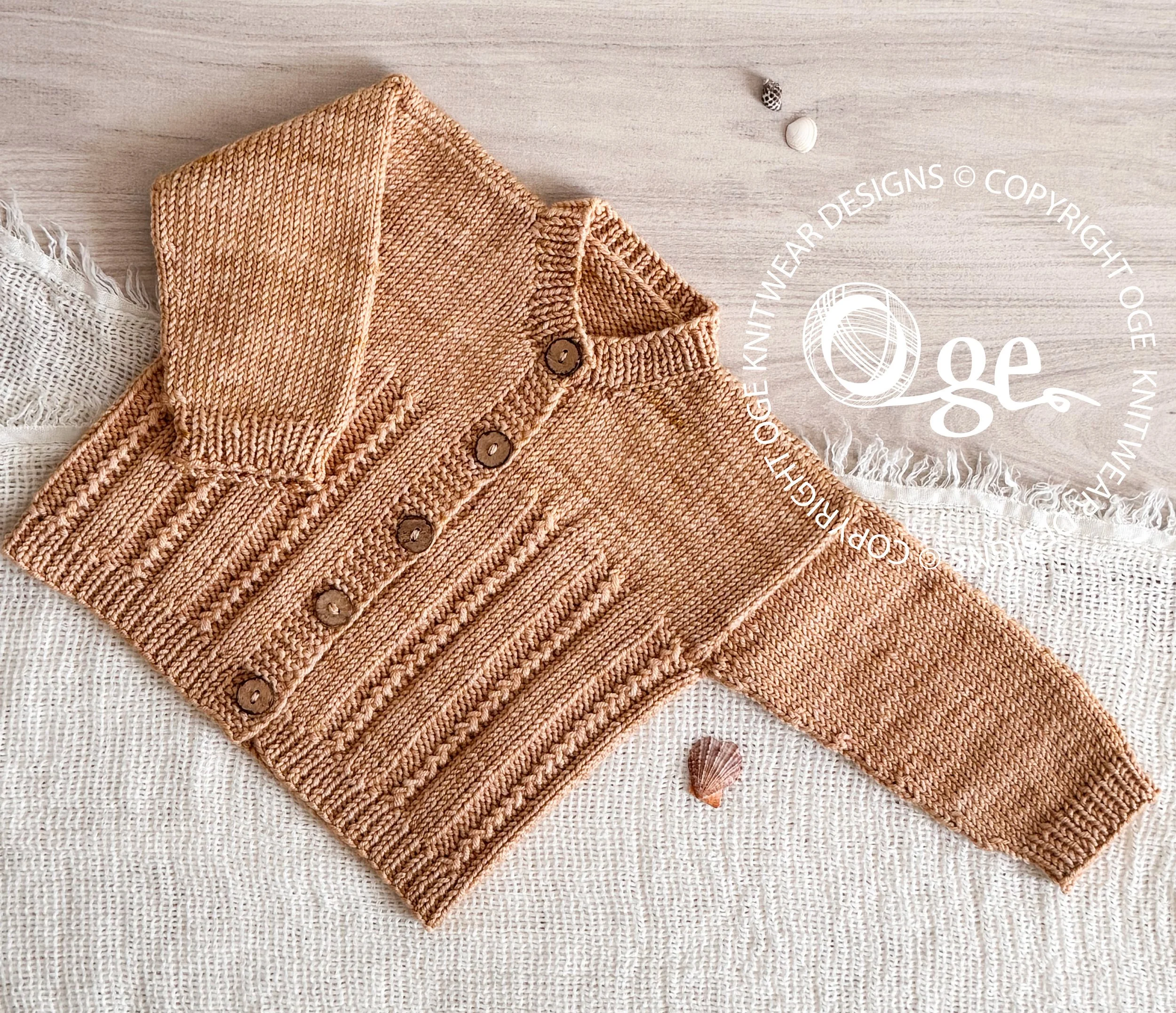 KNITTING PATTERN -- Lille Ray Cardigan - P290