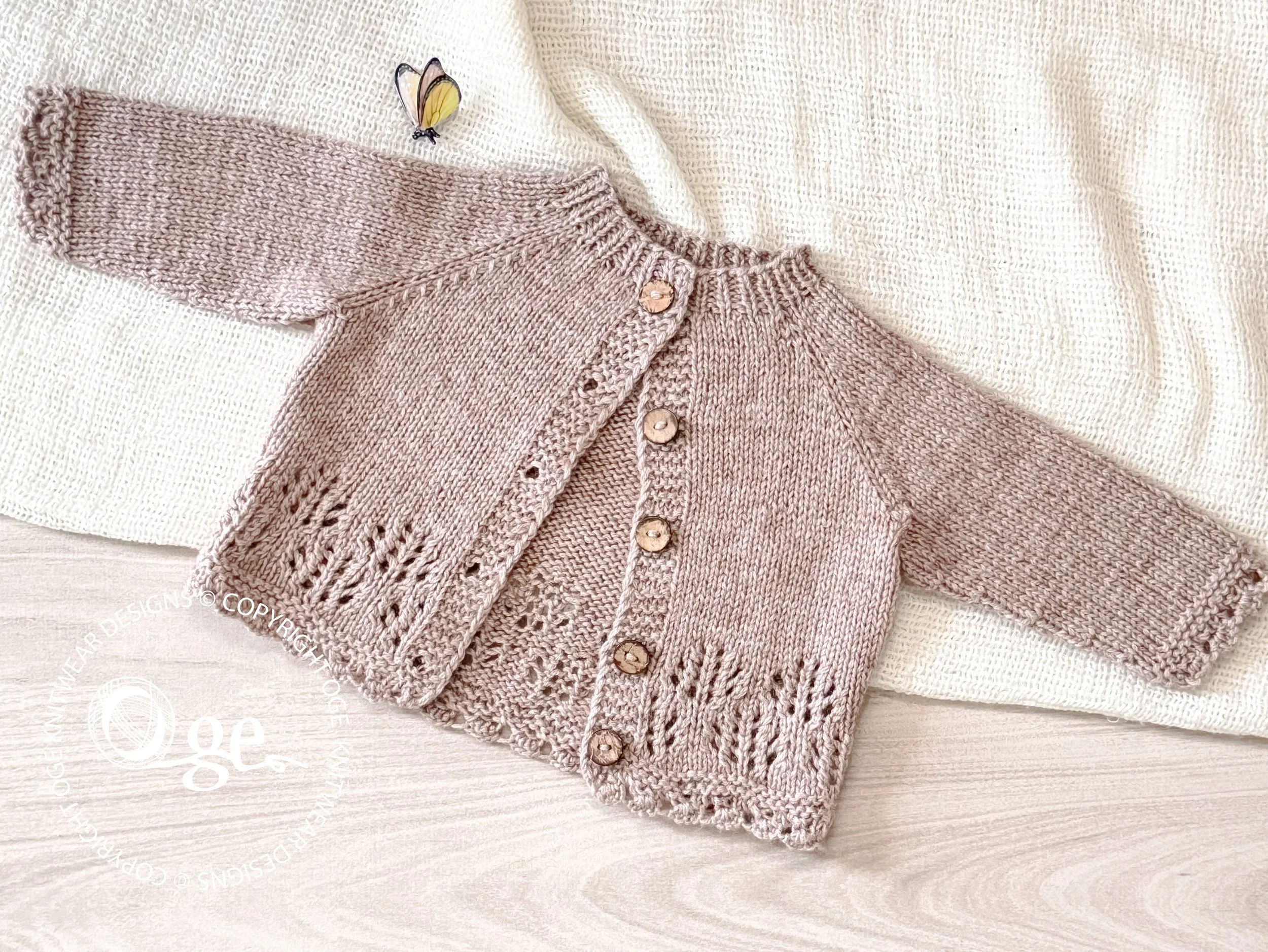 KNITTING PATTERN -- Periwinks Cardigan - P292