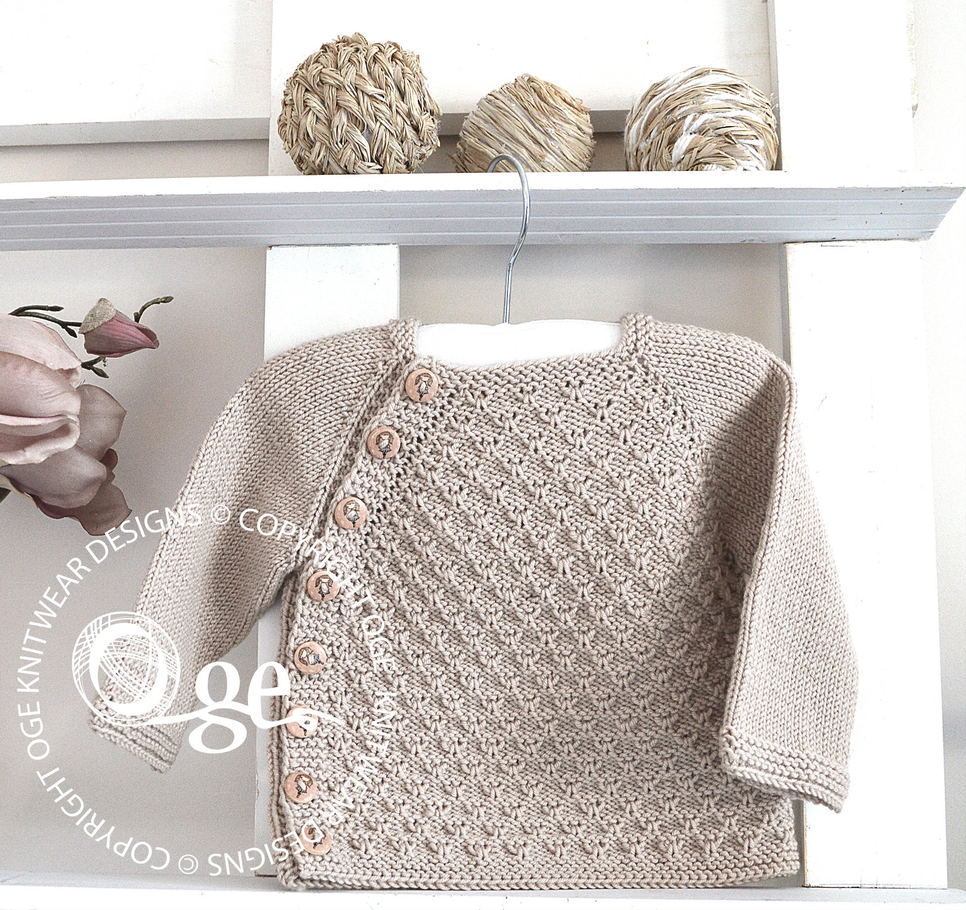 KNITTING PATTERN -- Honey Bee Jacket – P130