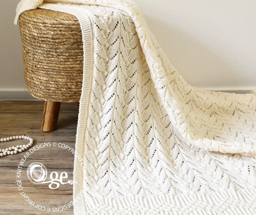 KNITTING PATTERN -- Cathedral Heirloom Blanket - P069